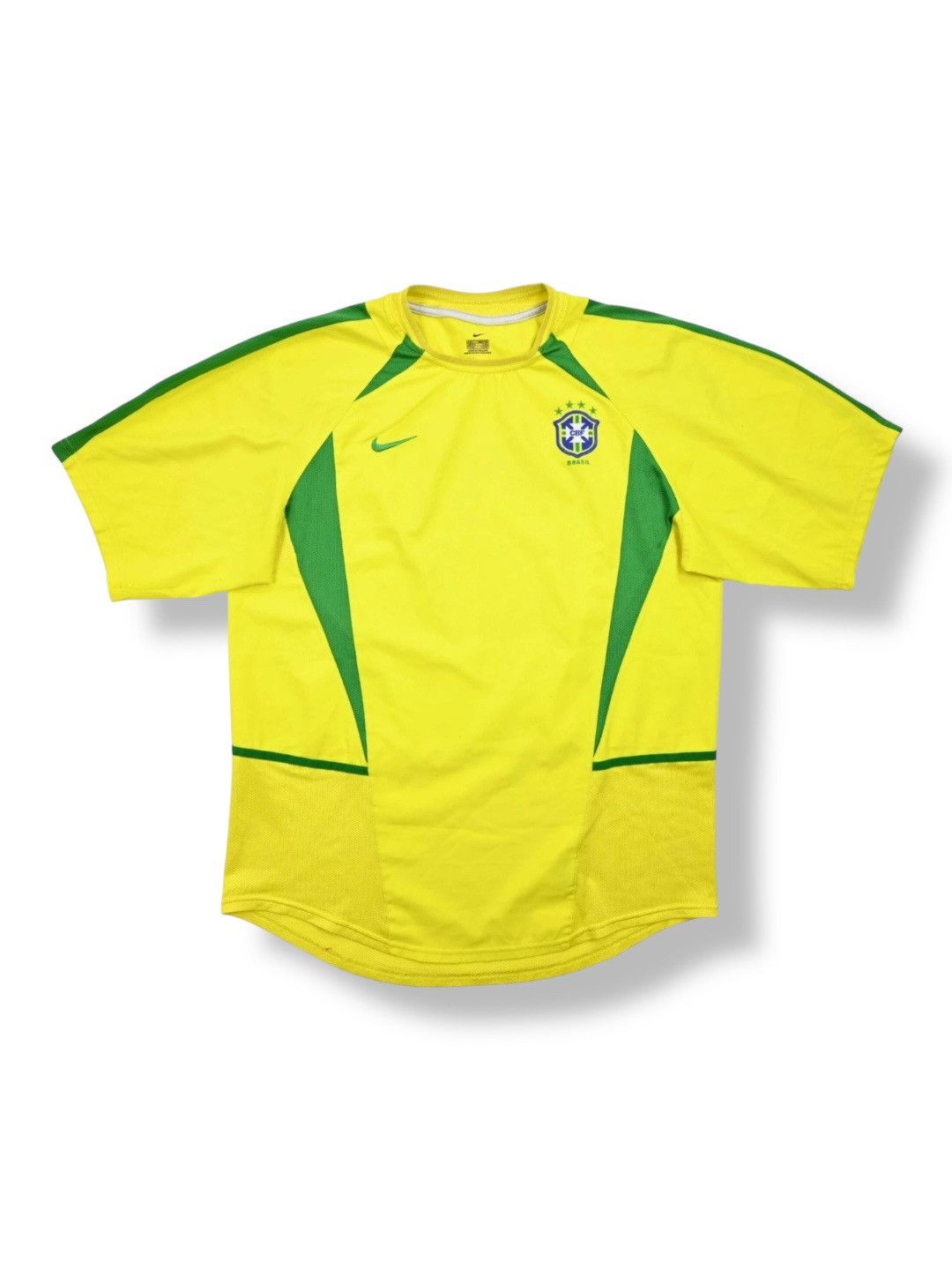 2002/2004 Nike Brazil National Team Home Soccer Jersey L, image size:1080x1440
