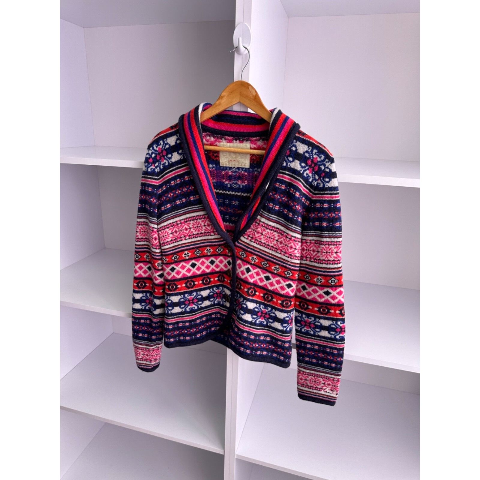 Bogner VTG Bogner Fire+Ice Woman Wool Multicolored Cardigan Sweater Size M / US 6-8 / IT 42-44 - 3 Thumbnail