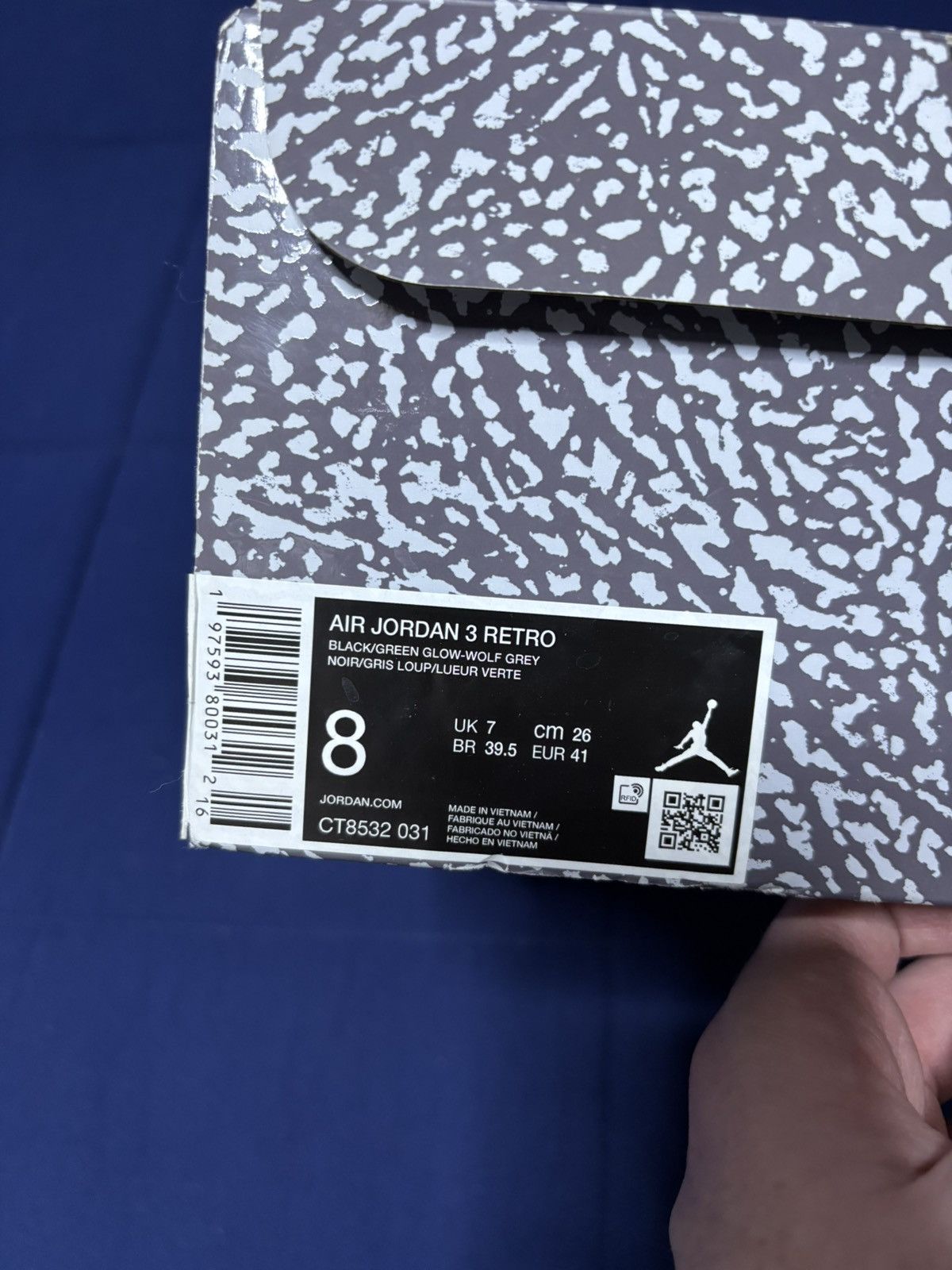 Jordan Brand Jordan 3 Retro Green Glow 2024 Size 8 Size US 8 / EU 41 - 9 Thumbnail