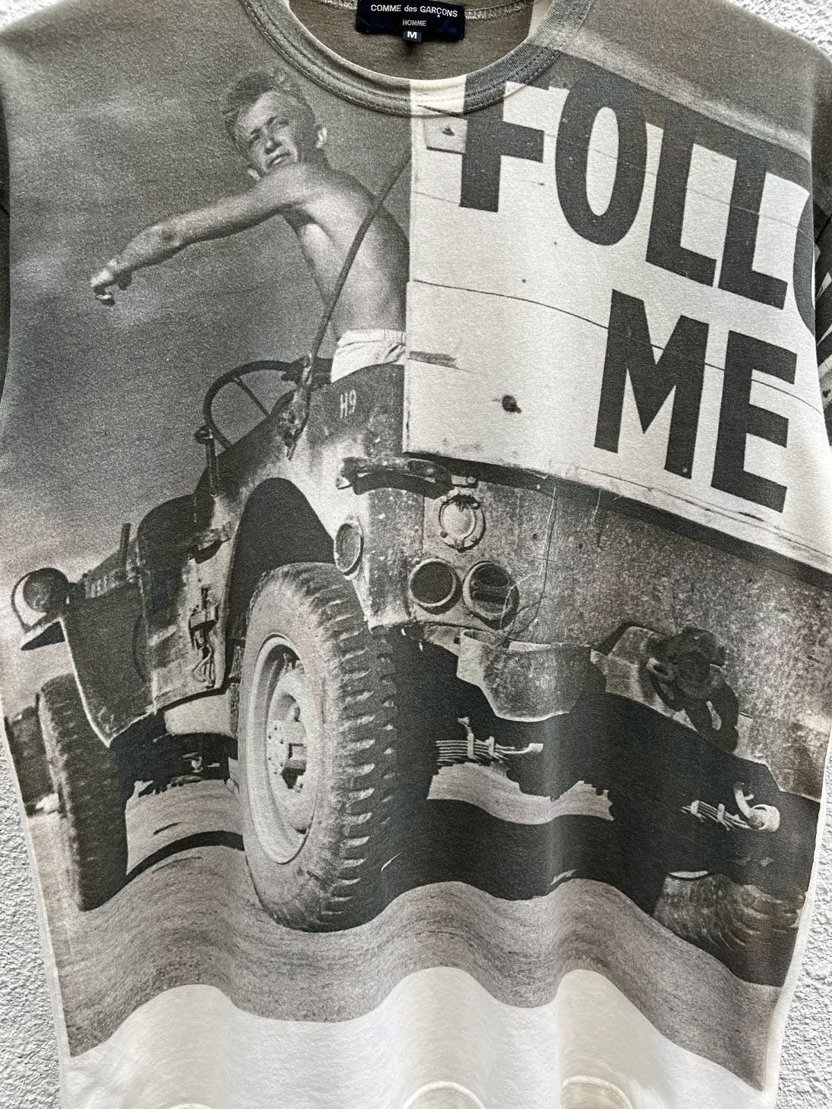 Comme des Garcons Homme AD2015 CDG Homme “Follow Me” Printed Tshirt Size US M / EU 48-50 / 2 - 11 Thumbnail