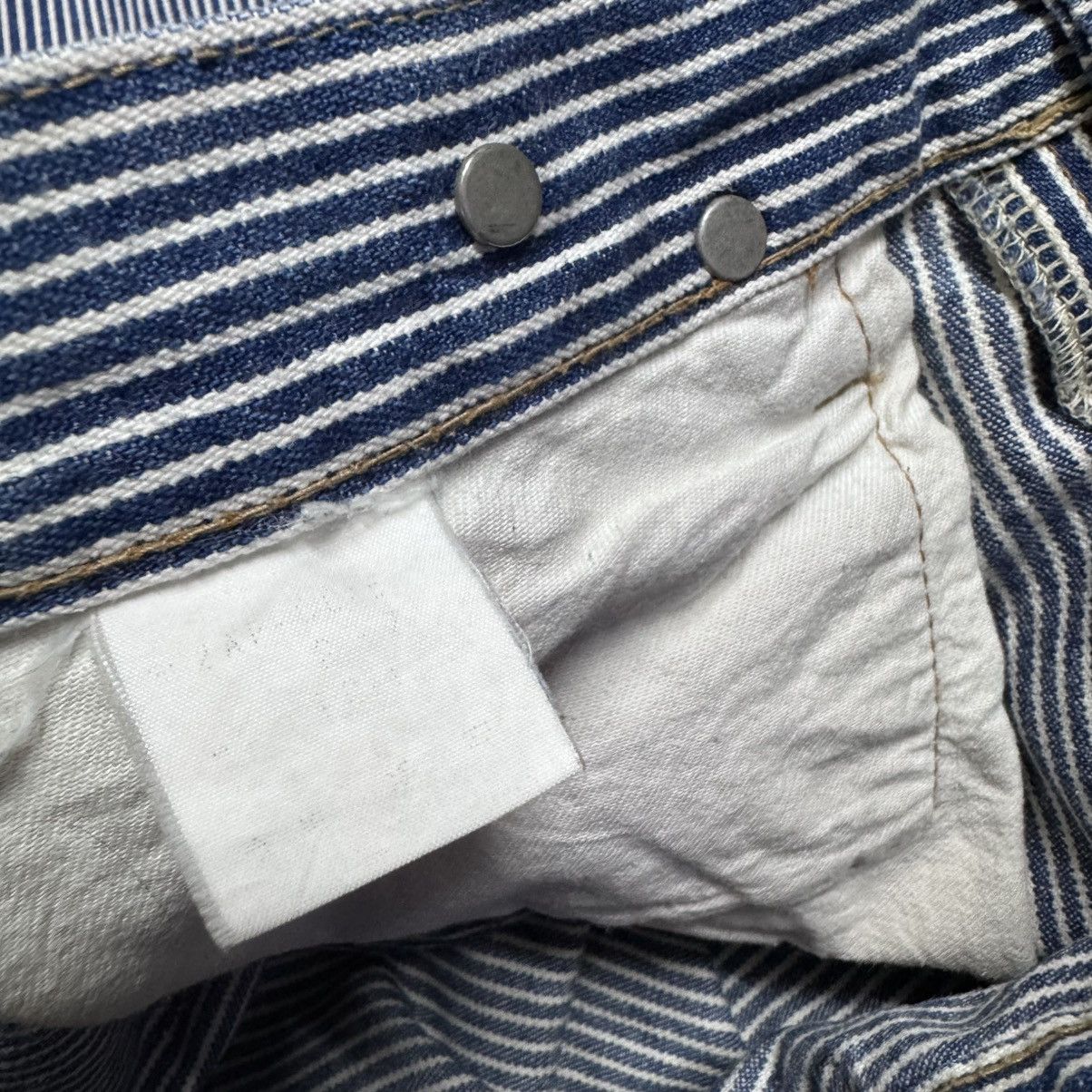 Hysteric Glamour Hysteric Glamour Kinky Hickory Striped Carpenter Pants Size US 32 / EU 48 - 19 Thumbnail