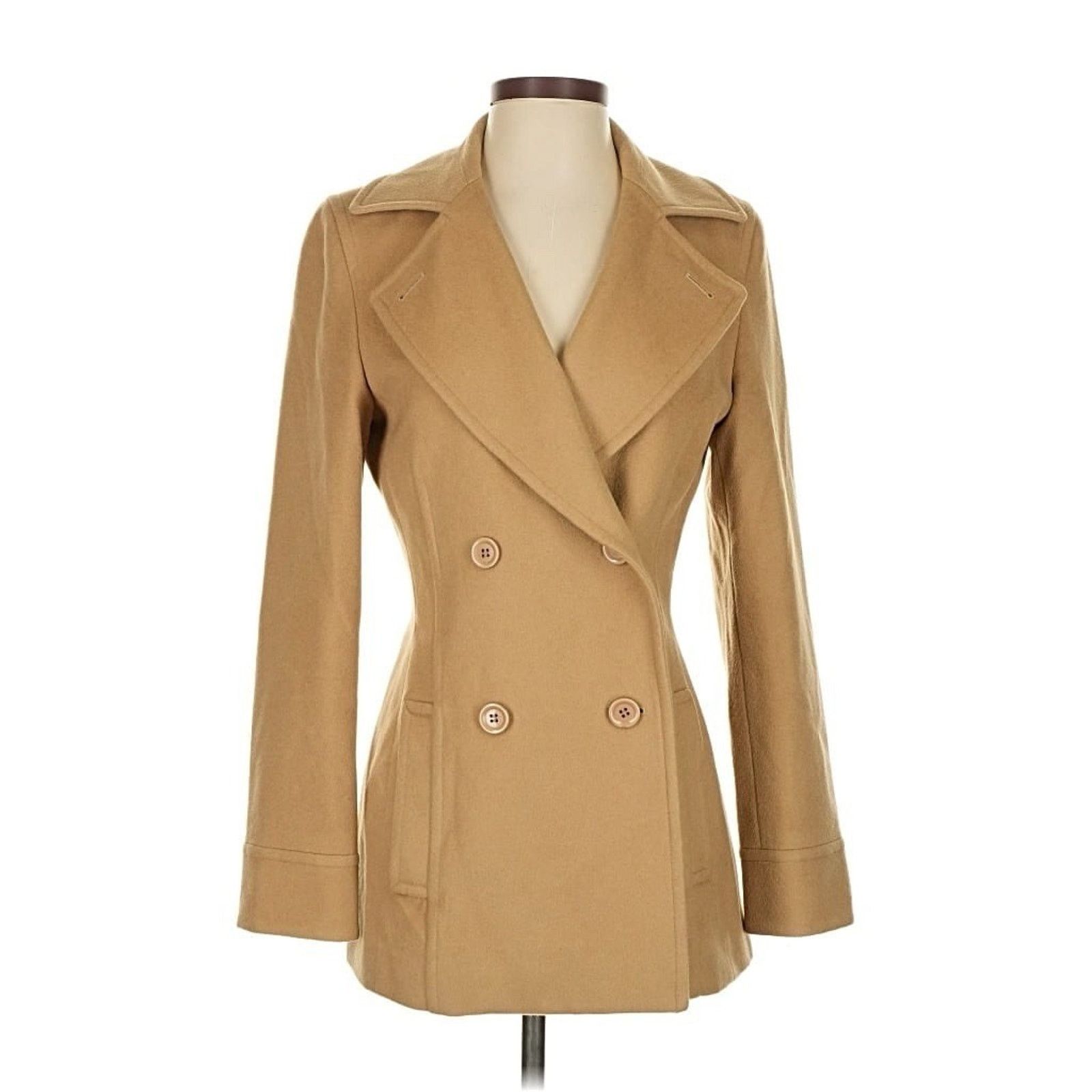 Other NWOT cashmere Boutique Camel Tan Beige Peacoat 4 Size S / US 4 / IT 40 - 2 Thumbnail