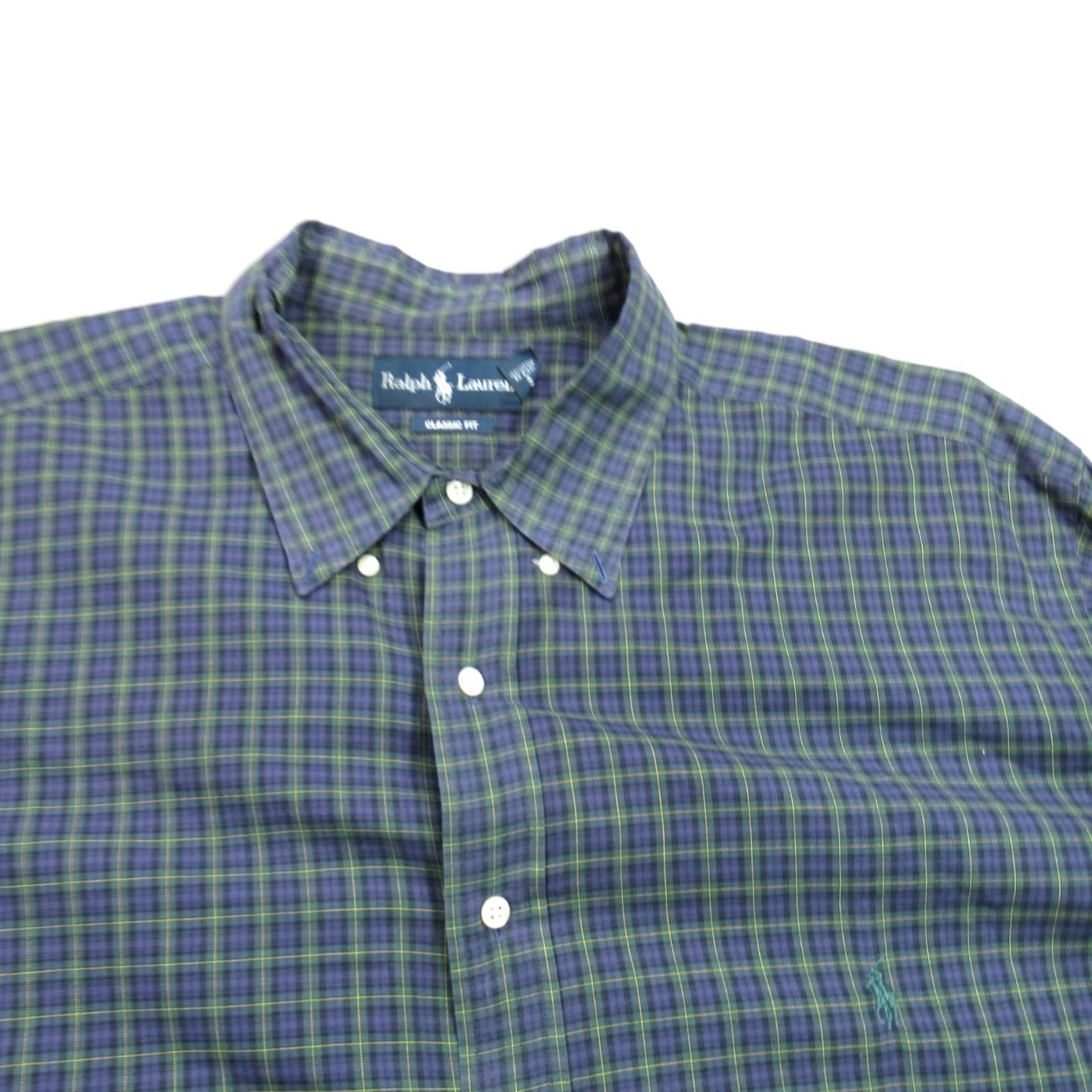 Polo Ralph Lauren Ralph Lauren Shirt Mens 2XLT Long Sleeve Lightweight Button Front Classic Plaid Shirt Size US XXL / EU 58 / 5 - 2 Thumbnail
