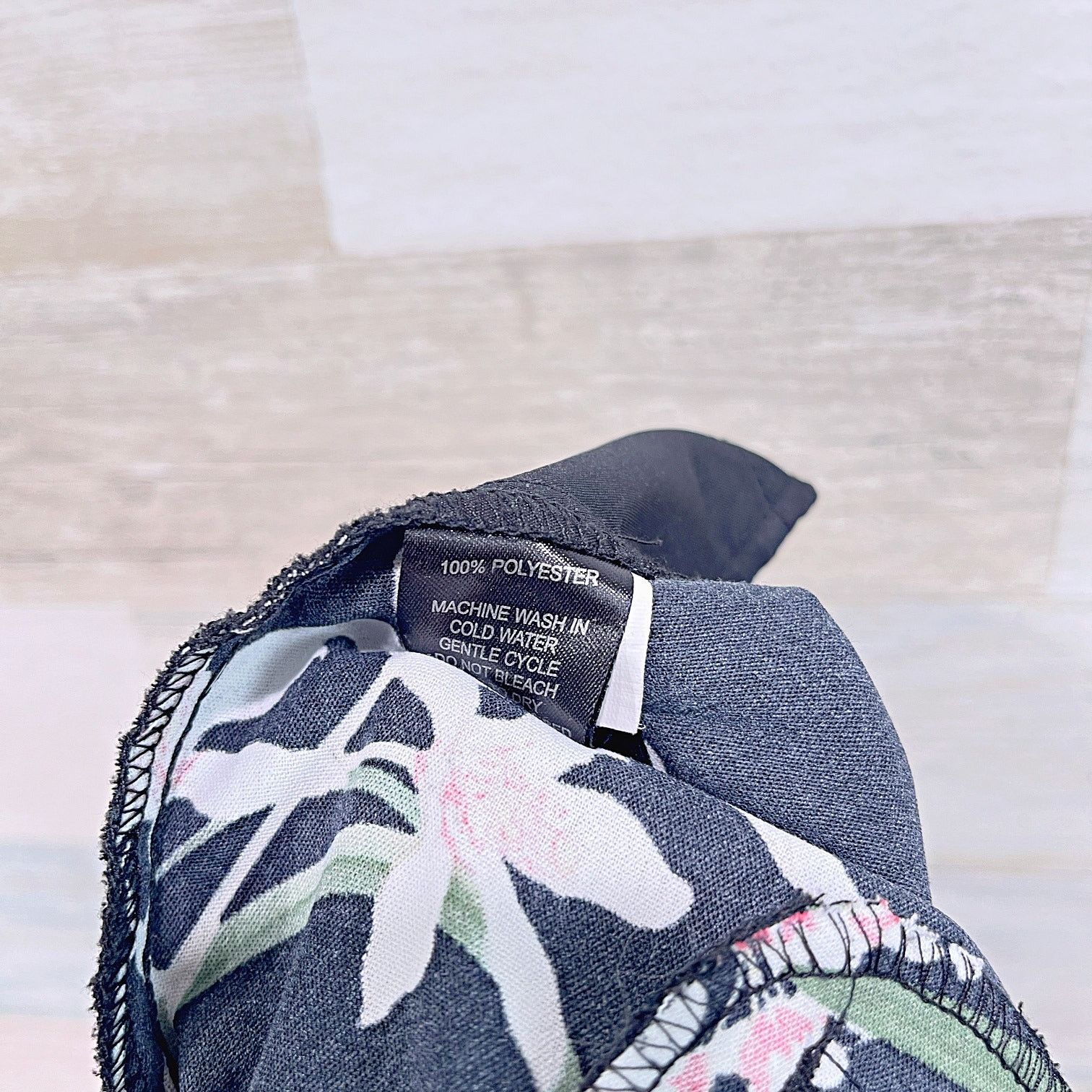 Other CYNTHIA ROWLEY Floral Pull On Trousers Black Elastic Waist M Size 30" / US 8 / IT 44 - 6 Thumbnail
