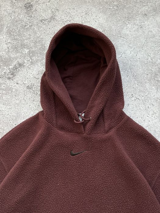 sherpa fleece hoodie nike