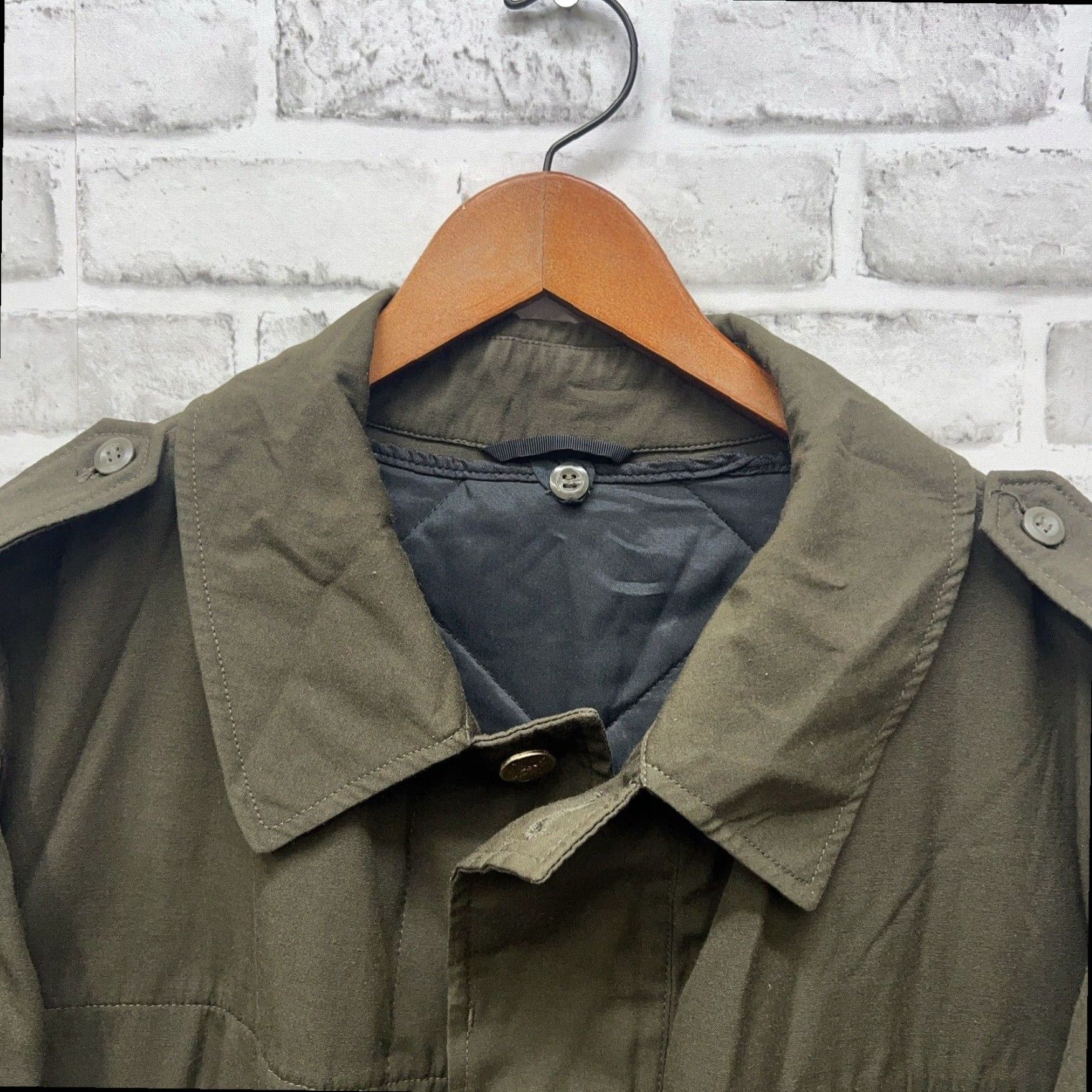 Vintage VINTAGE Odeva Lipany Green Quilted Military Jacket Mens Regular Size 56 Size US XL / EU 56 / 4 - 4 Thumbnail