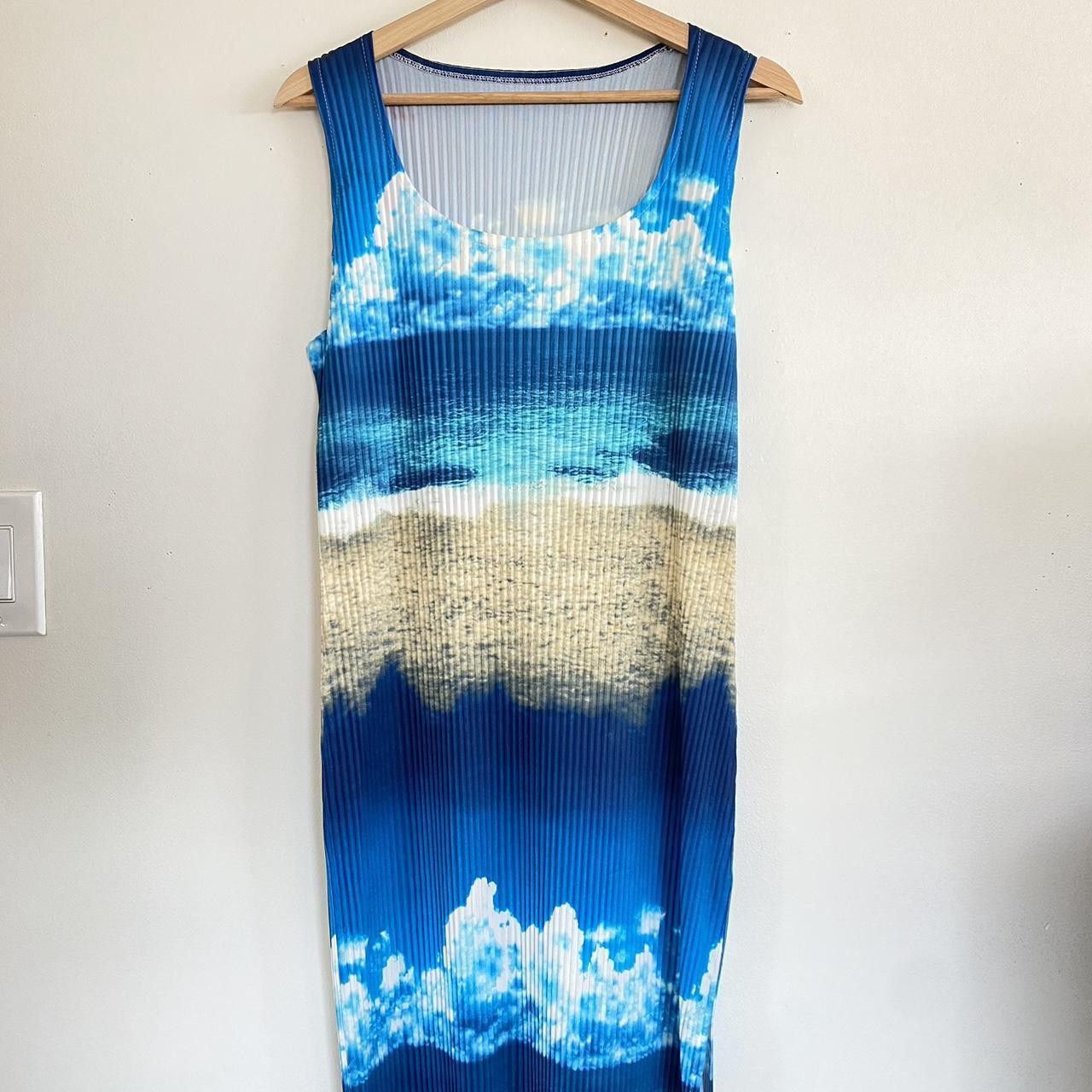Vintage AMERICAN VINTAGE LONG MAXI DRESS SMALL / MEDIUM BLUE Size S / US 4 / IT 40 - 2 Thumbnail