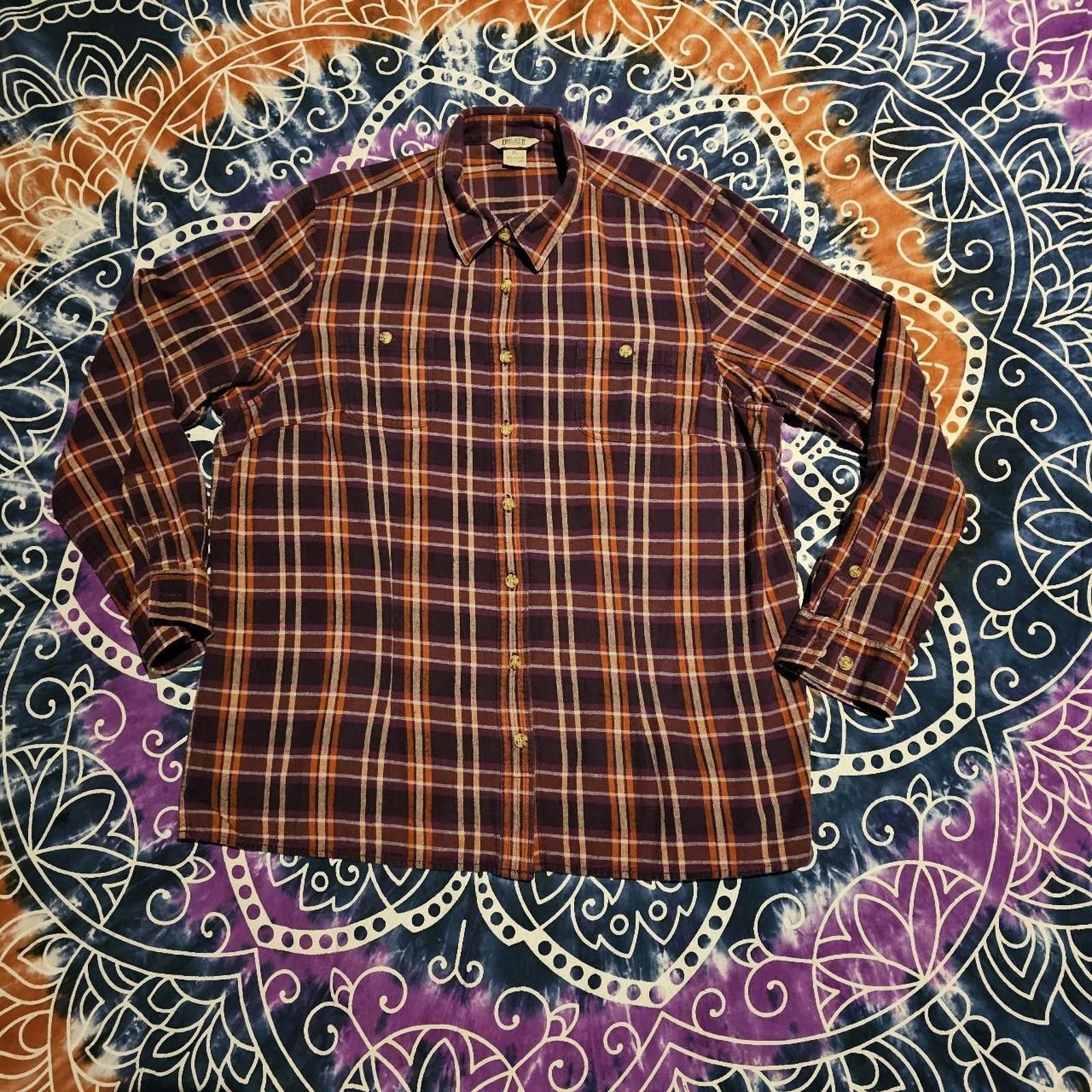 Duluth Trading Company Duluth Trading Company Women's Orange and Purple Shirt Size XL / US 12-14 / IT 48-50 - 1 Thumbnail