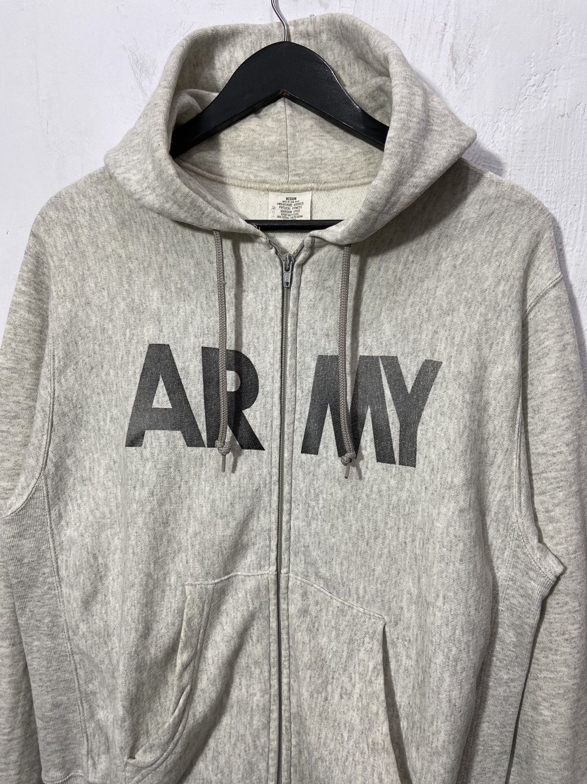 Vintage Vintage 90s ARMY PFU Zipp Up Hoodie Size US M / EU 48-50 / 2 - 2 Thumbnail