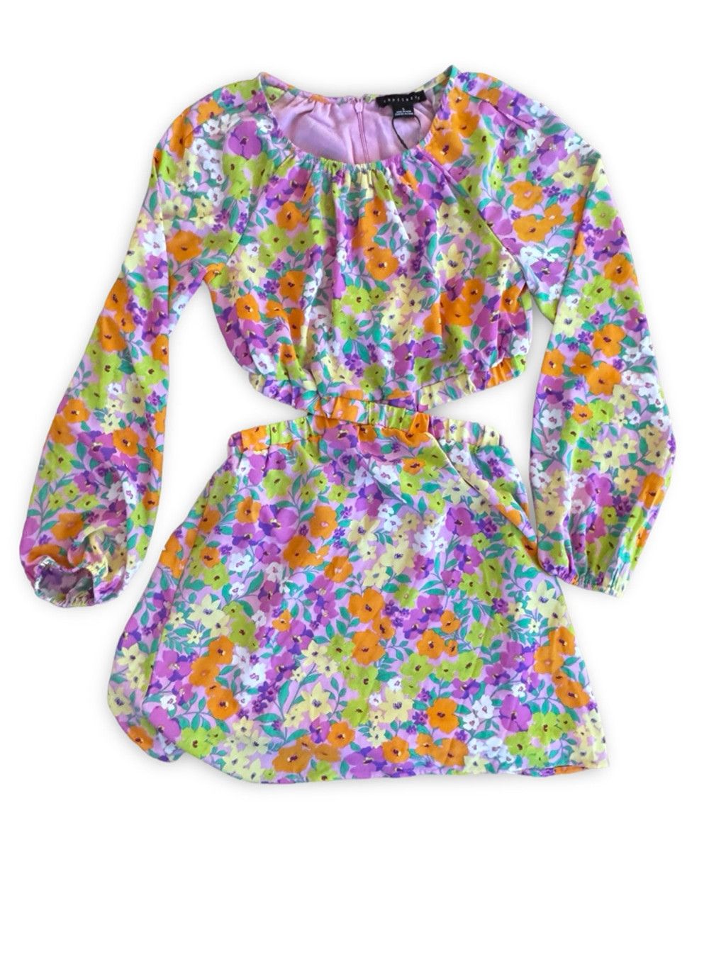 Sanctuary Sanctuary Floral Long-Sleeve Cutout Romper - Small (NWT) Size S / US 4 / IT 40 - 6 Thumbnail