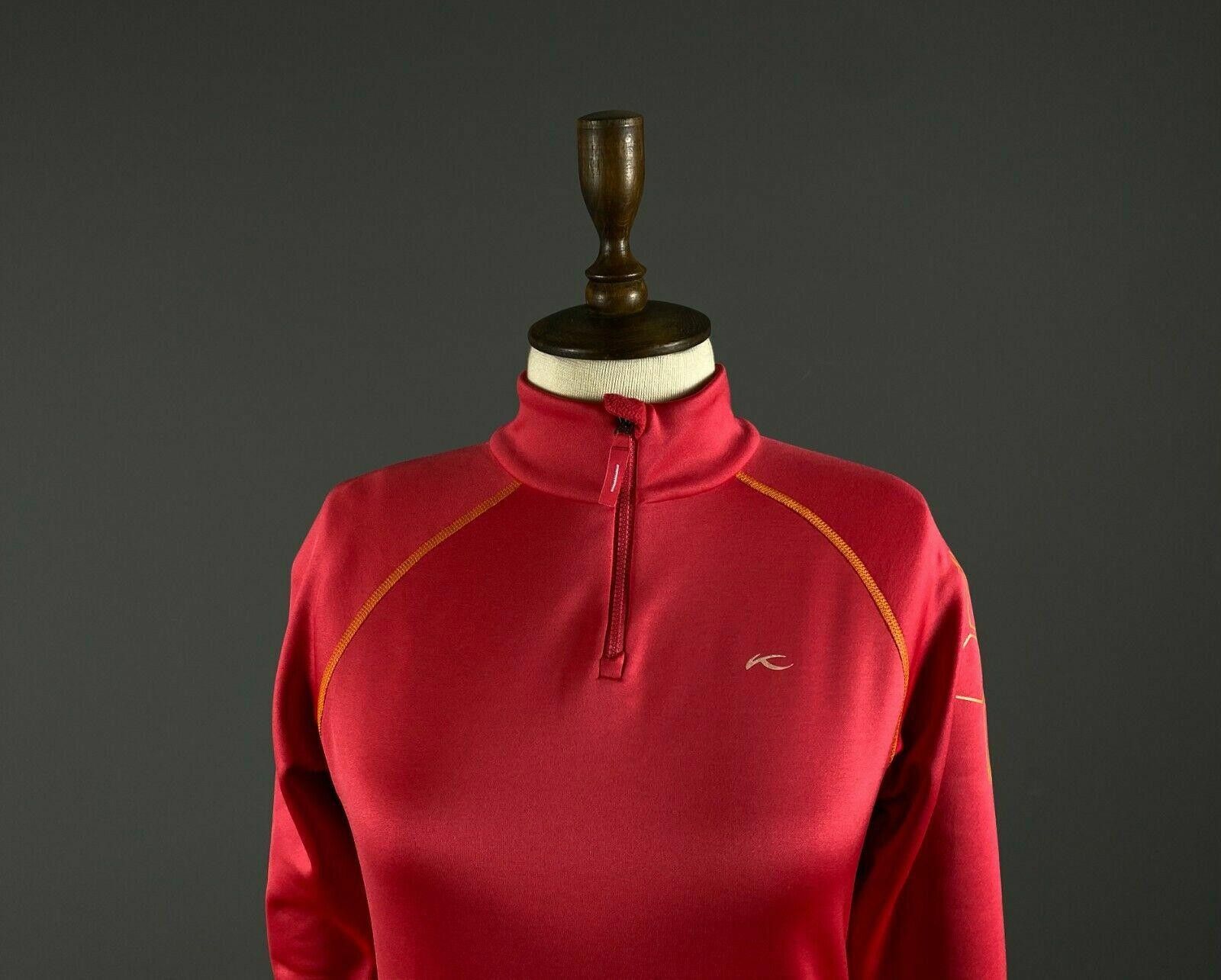 KJUS Kjus Switzerland Red 1/4 Zip Ski Jacket Size EU164 15-16y Size ONE SIZE - 2 Thumbnail