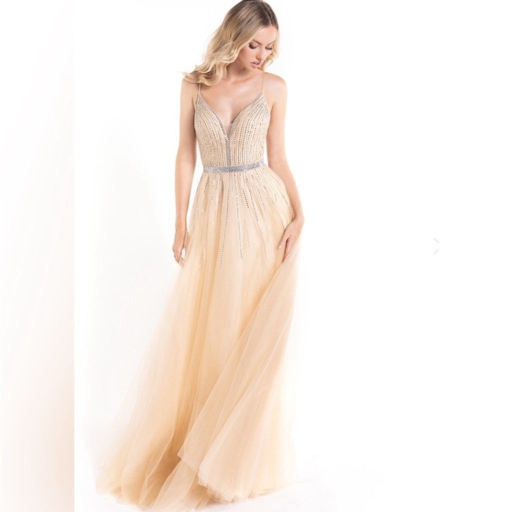 NBDN Nobrandedon Abby Paris gown champagne NWT Size M / US 6-8 / IT 42-44 - 2 Thumbnail