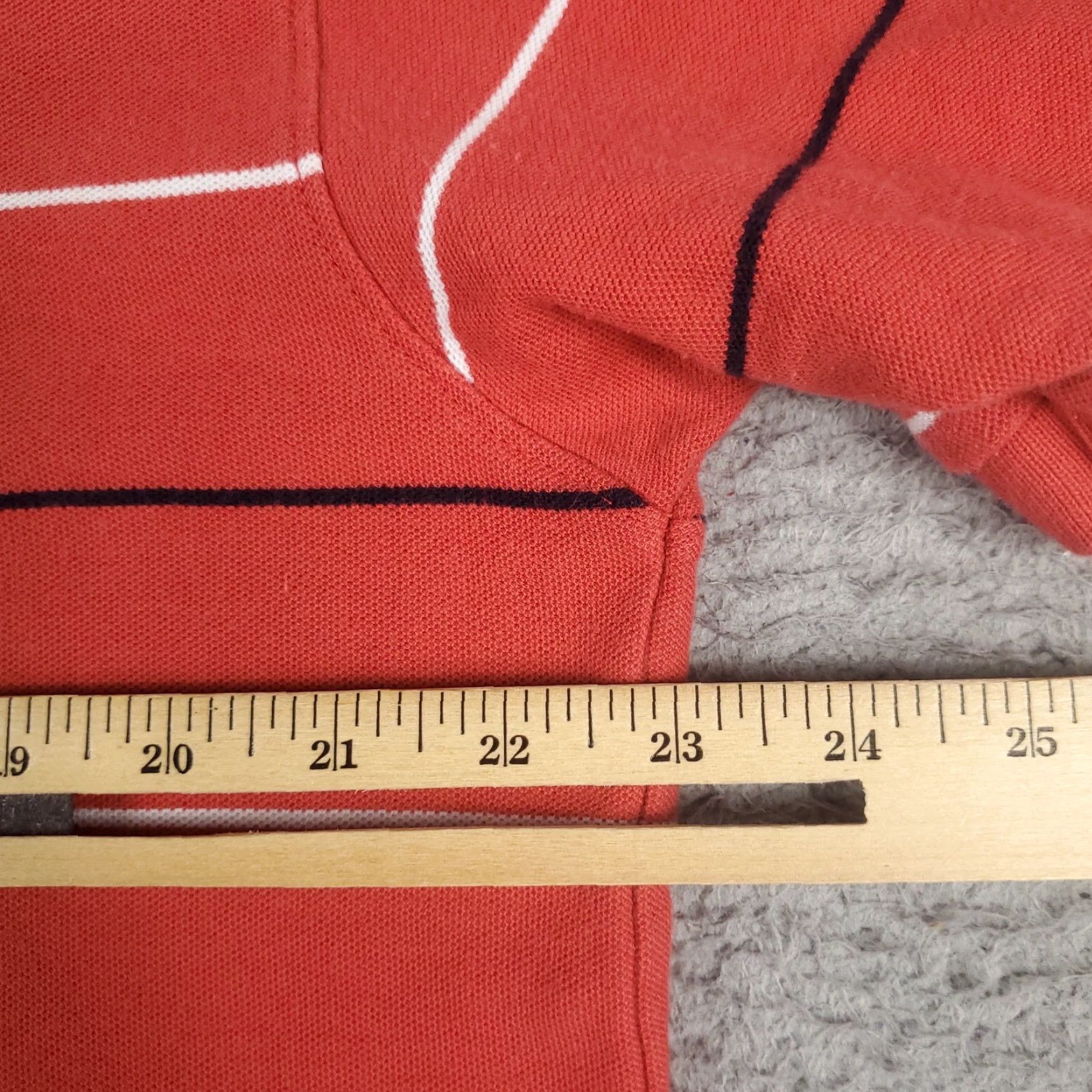 Nautica Nautica Polo Shirt Mens XL Red Orange Striped Short Sleeve Button Collar Classic Preppy Casual Shirt Mens XL Red/Orange Size US XL / EU 56 / 4 - 5 Thumbnail