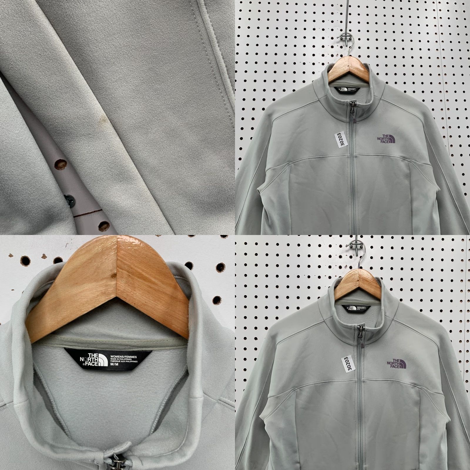 The North Face VINTAGE The North Face Active Jacket Gray Womens Medium Full Zip Outdoor Casual Size M / US 6-8 / IT 42-44 - 8 Thumbnail