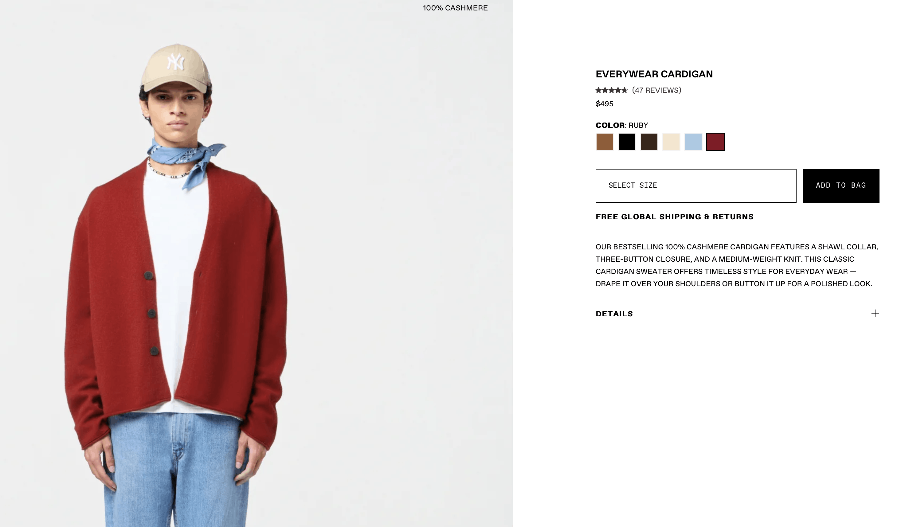 Guest in Residence Yellow everyday cashmere cardigan Size US M / EU 48-50 / 2 - 5 Thumbnail