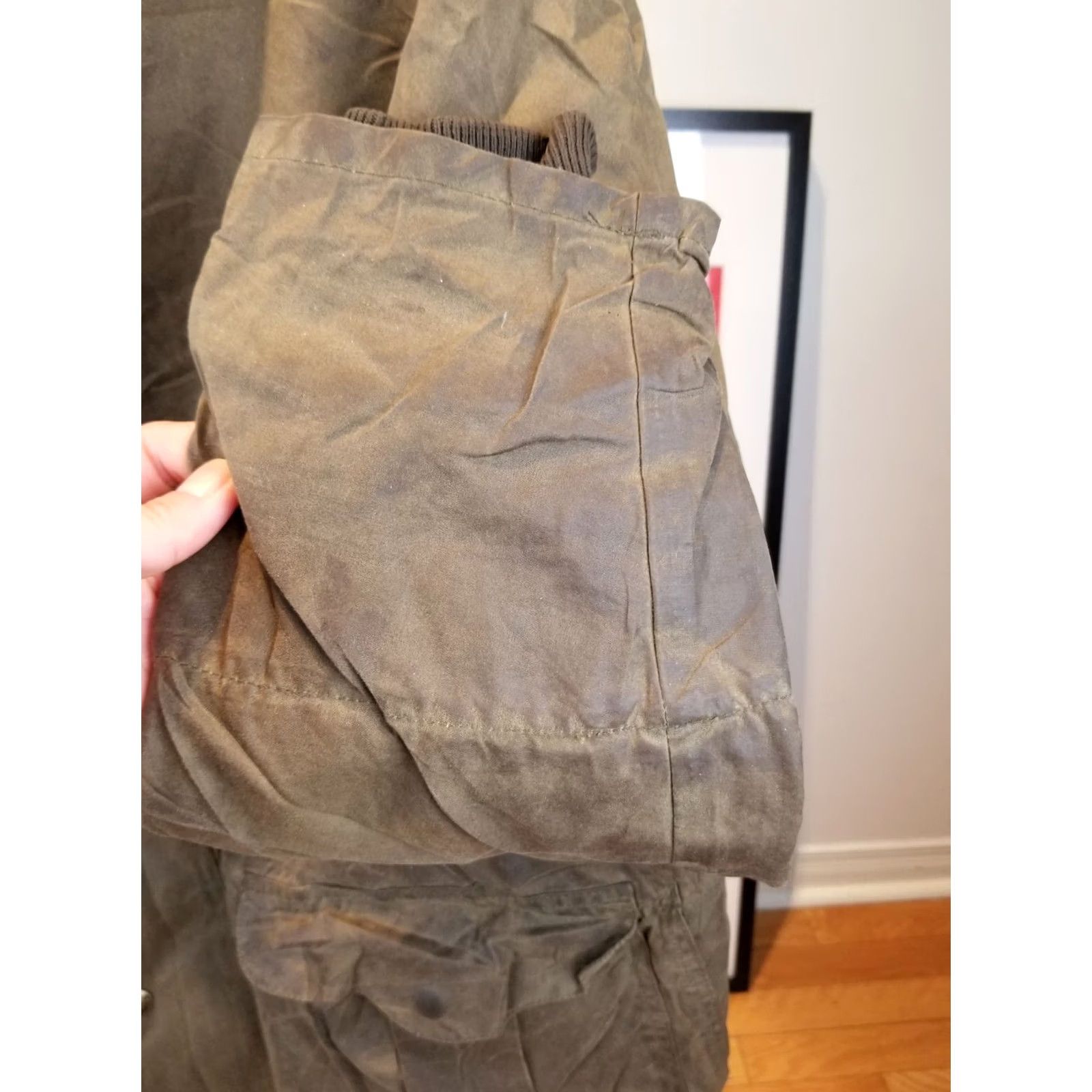 Filson VINTAGE Filson OIL WAXED THIN CLOTH HUNTING HOODED JACKET SZ XLARGE Jacket Men XL Green Hooded Lined OVERCOAT Hunting 90s Size US XL / EU 56 / 4 - 7 Thumbnail