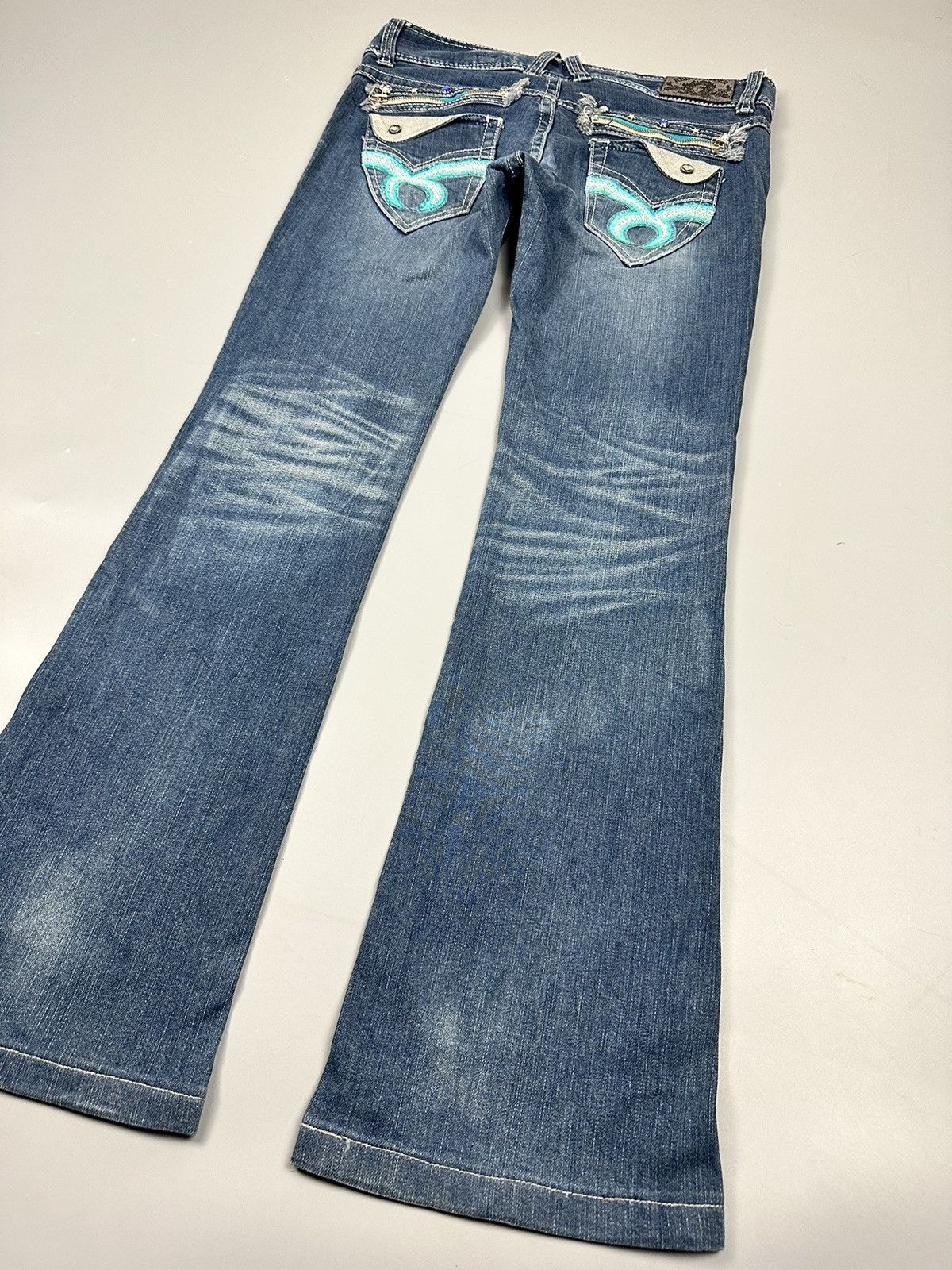 Japanese Brand 🔥Rare🔥Red Pepper Flared Jeans Size US 32 / EU 48 - 4 Thumbnail