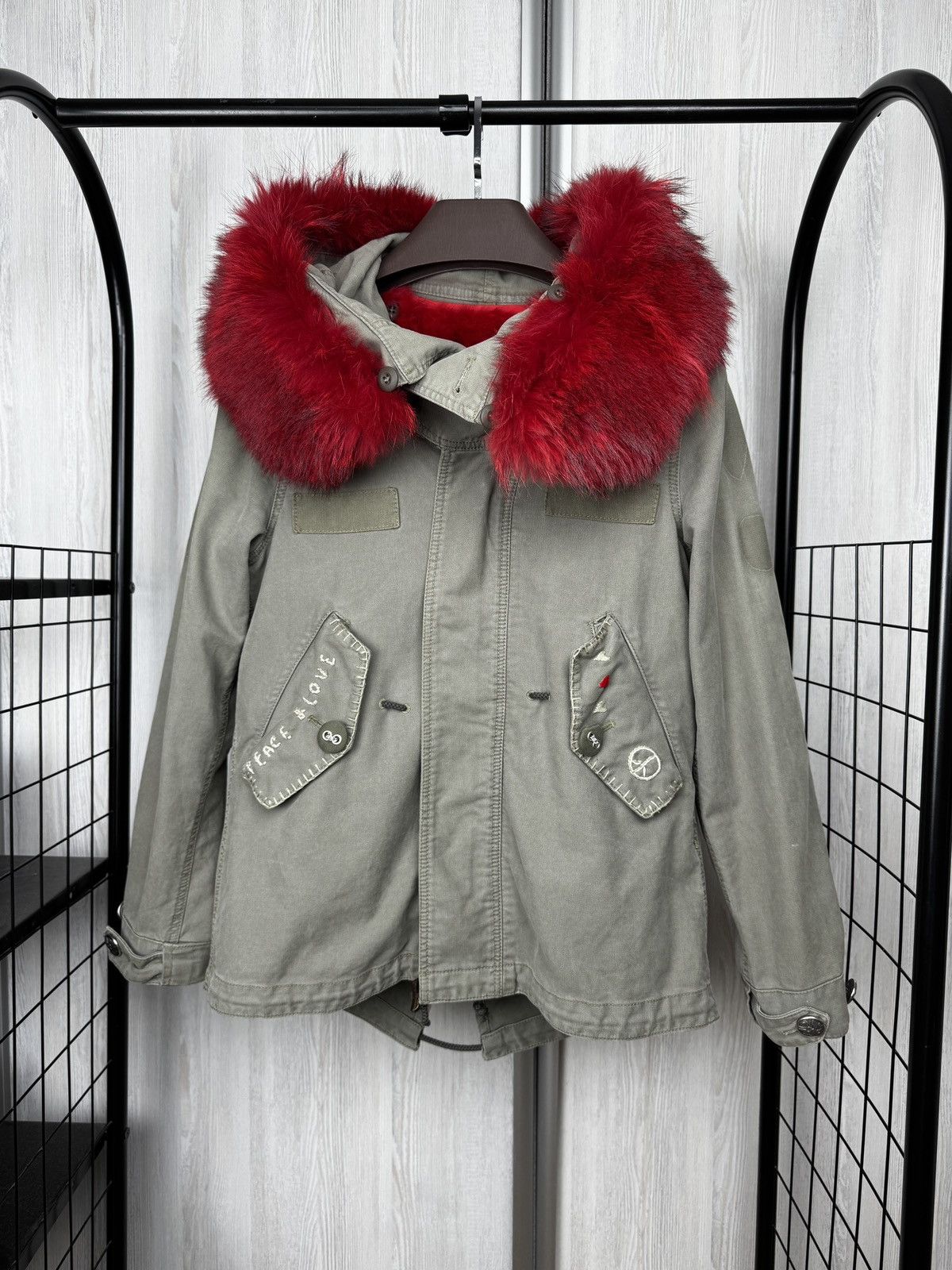 Other History Repeats by Femme Michele R. khaki lined jacket sz 42 Size M / US 6-8 / IT 42-44 - 1 Thumbnail