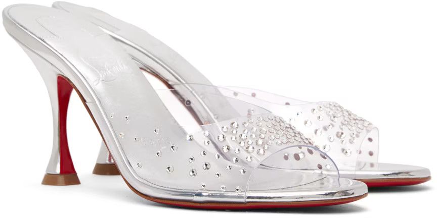Christian Louboutin o1s1wg110924 Heeled Sandals in Silver Size US 6 / IT 36 - 4 Thumbnail