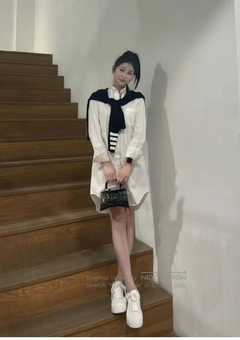 Thom Browne Thom Browne Classic Oxford shirt dress Size XS / US 0-2 / IT 36-38 - 6 Thumbnail