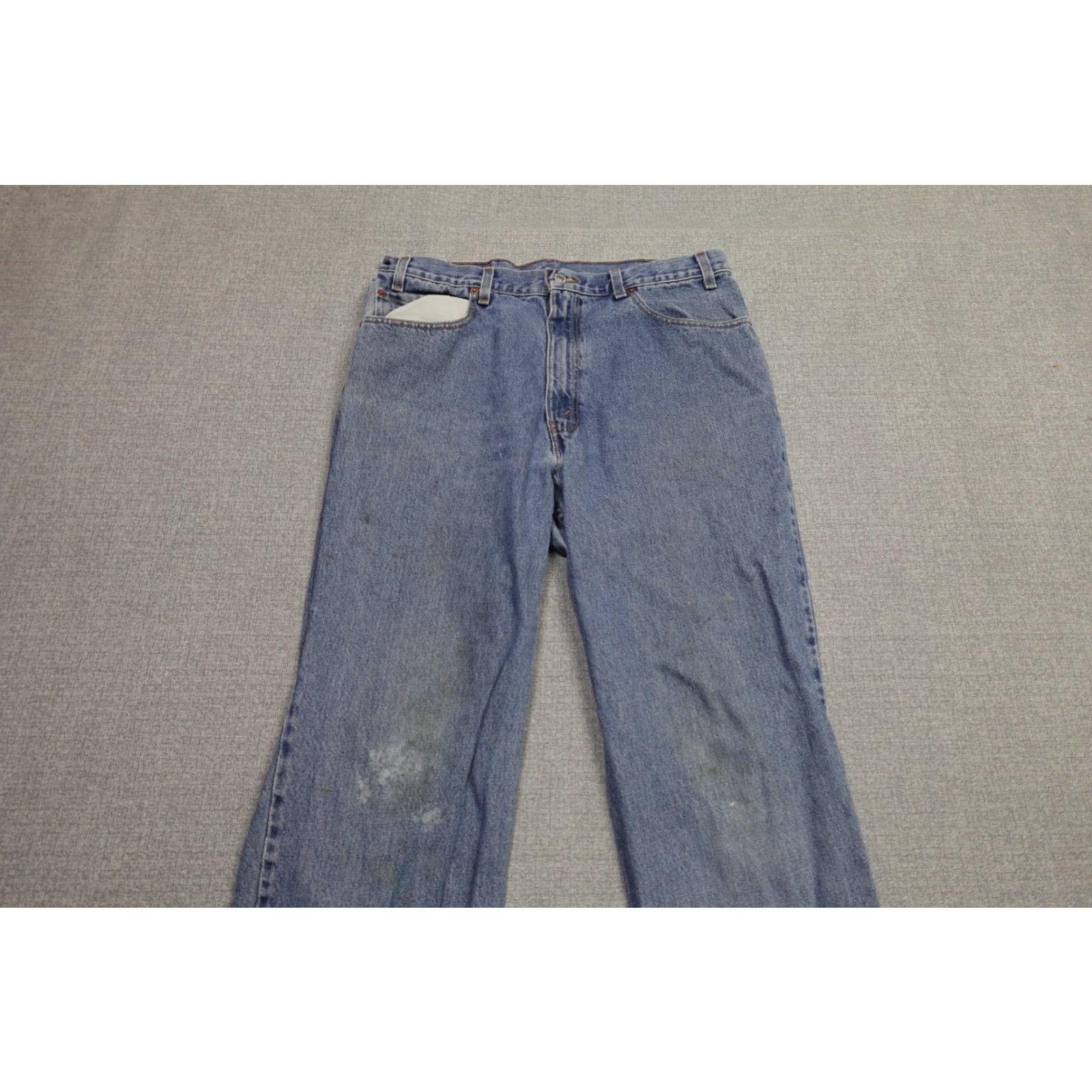 Levi's Levi's 505 Jeans Men 36x32 Blue Relaxed Fit Light Wash Denim 100% Cotton Size US 36 / EU 52 - 2 Thumbnail