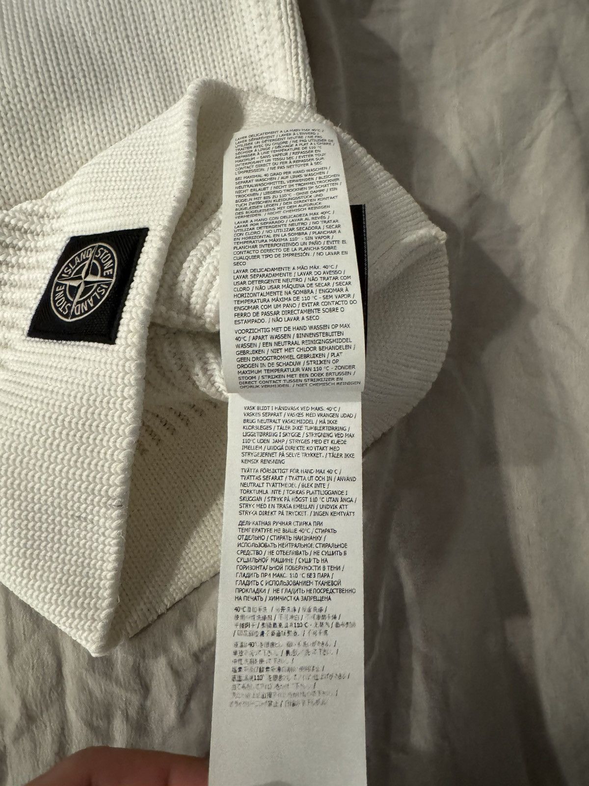 Stone Island × Supreme Supreme Stone Island Balaclava 3M Glow Knit White Size ONE SIZE - 8 Thumbnail