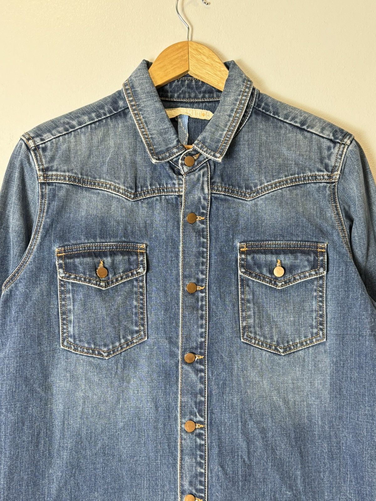 Off-White OFF-WHITE Signature Logo Denim Jacket Size US S / EU 44-46 / 1 - 3 Thumbnail