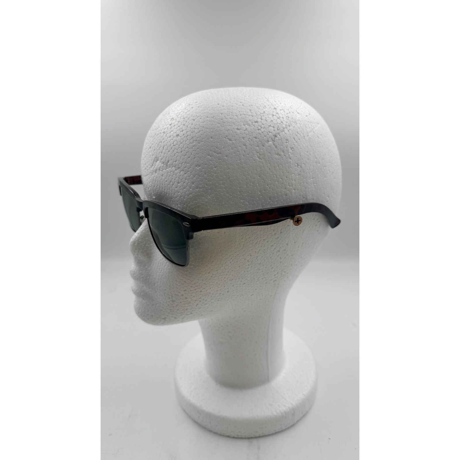 Other Classic Dapper Rectangular Half-Frame Horn Rimmed Sunglasses Size ONE SIZE - 2 Thumbnail