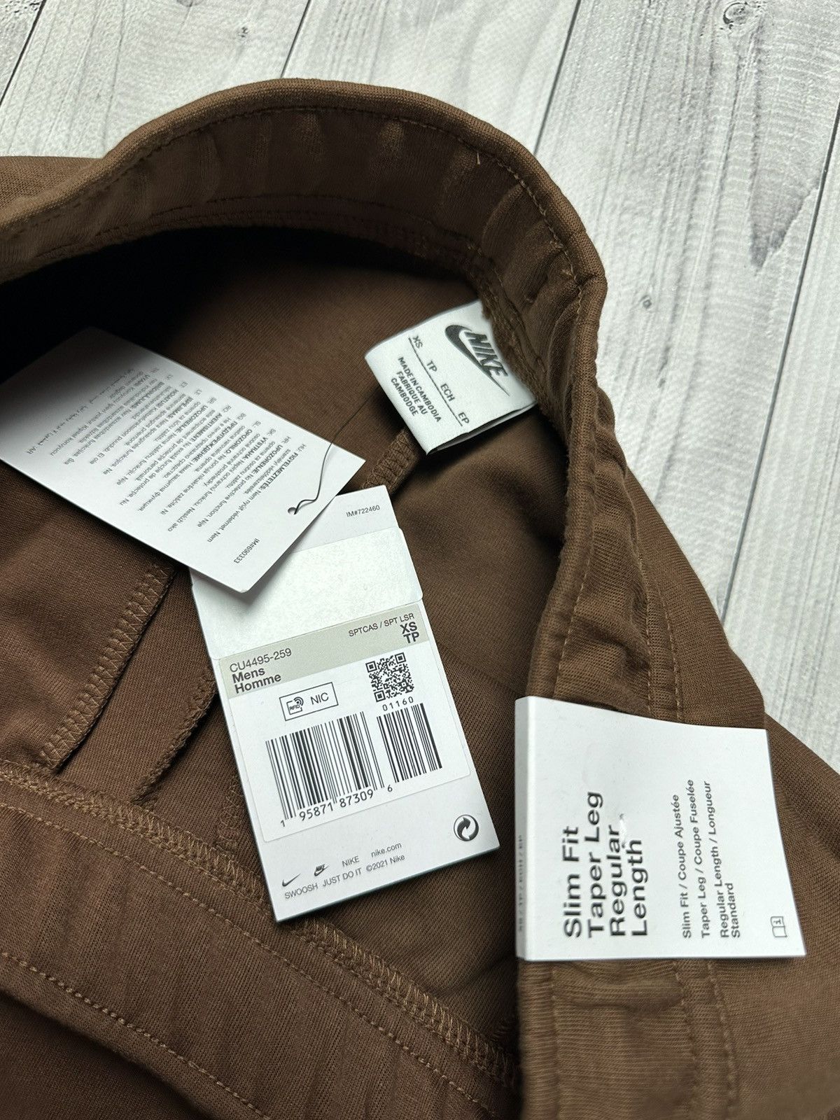 Nike Nike tech fleece brown drill pants joggers size Xs Size US 29 - 4 Thumbnail