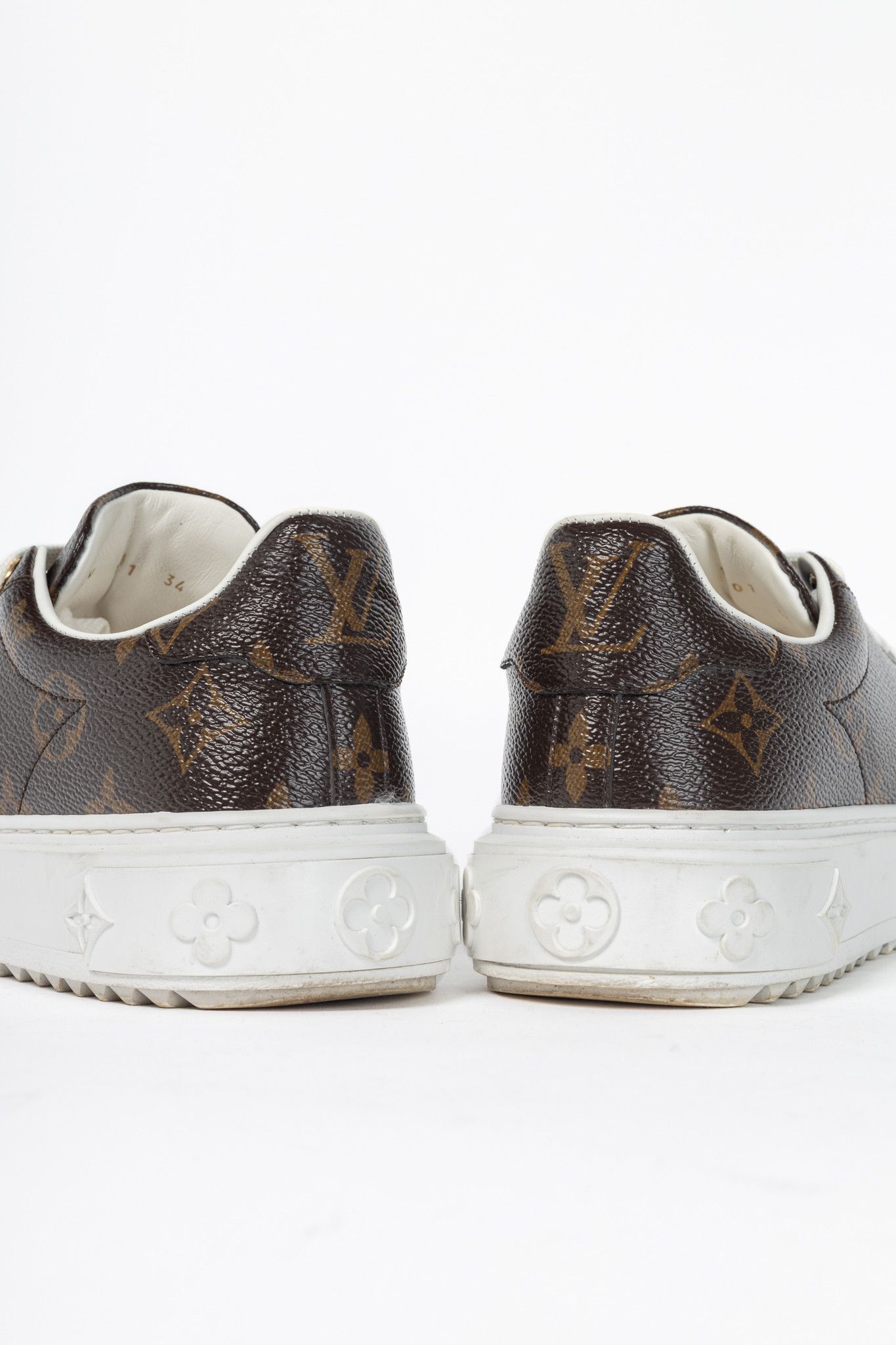 Louis Vuitton Louis Vuitton Time Out Monogram Canvas Platform Sneakers Size US 4 / IT 34 - 9 Thumbnail