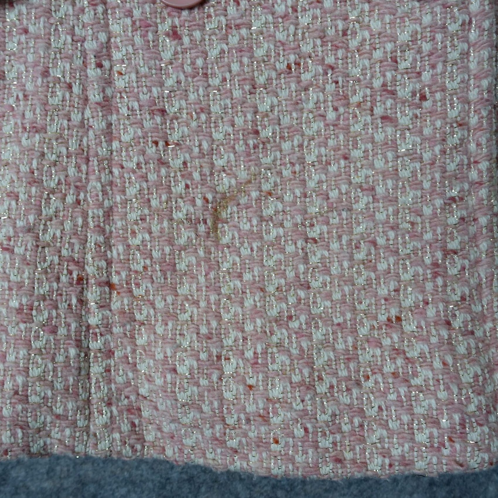 Vintage VINTAGE Moda International Coat Women's Small Pink Double Breasted Tweed Wool Pea Size S / US 4 / IT 40 - 4 Thumbnail
