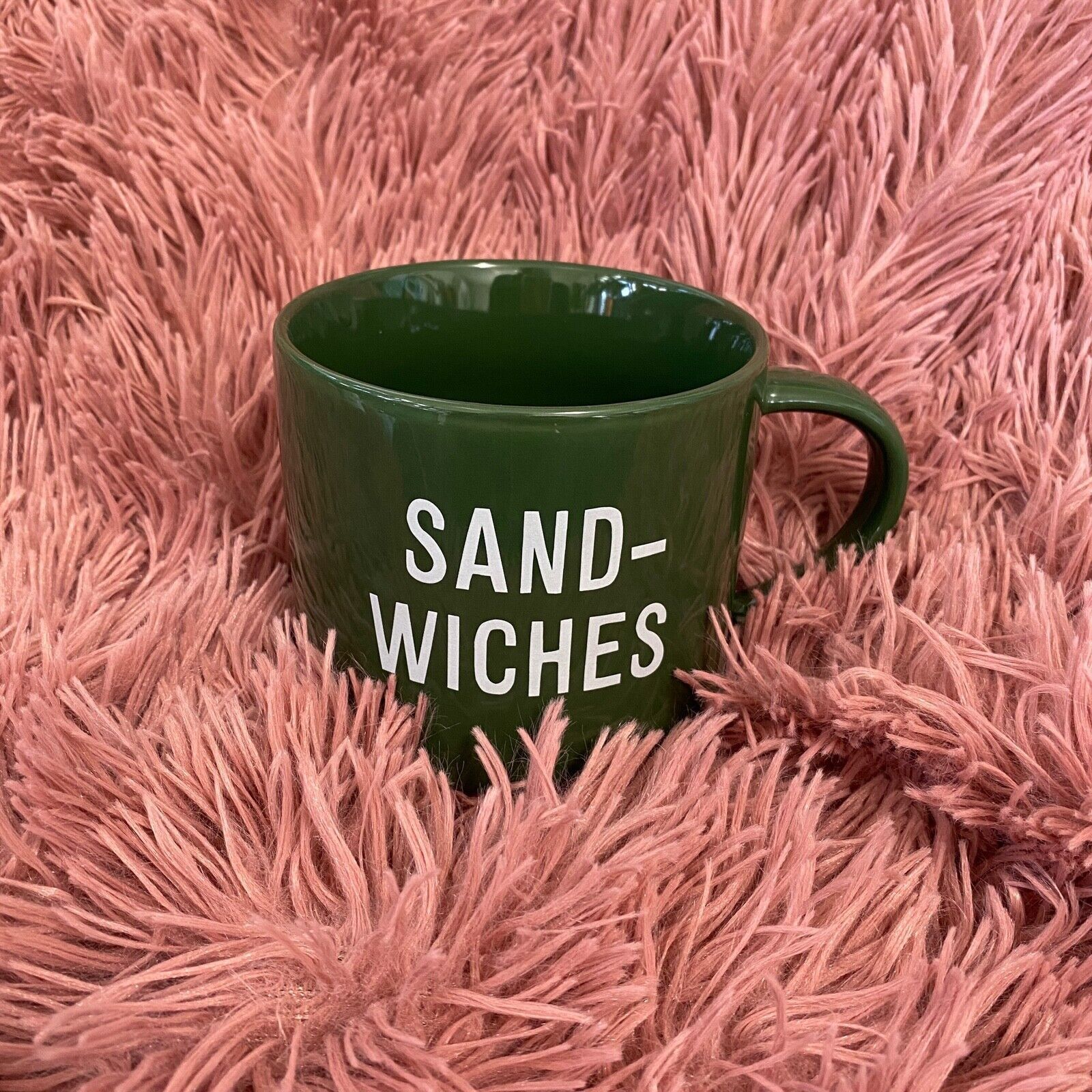 Other Room Essentials Clever Green Sandwiches Graphic 16oz Mug Size ONE SIZE - 4 Thumbnail