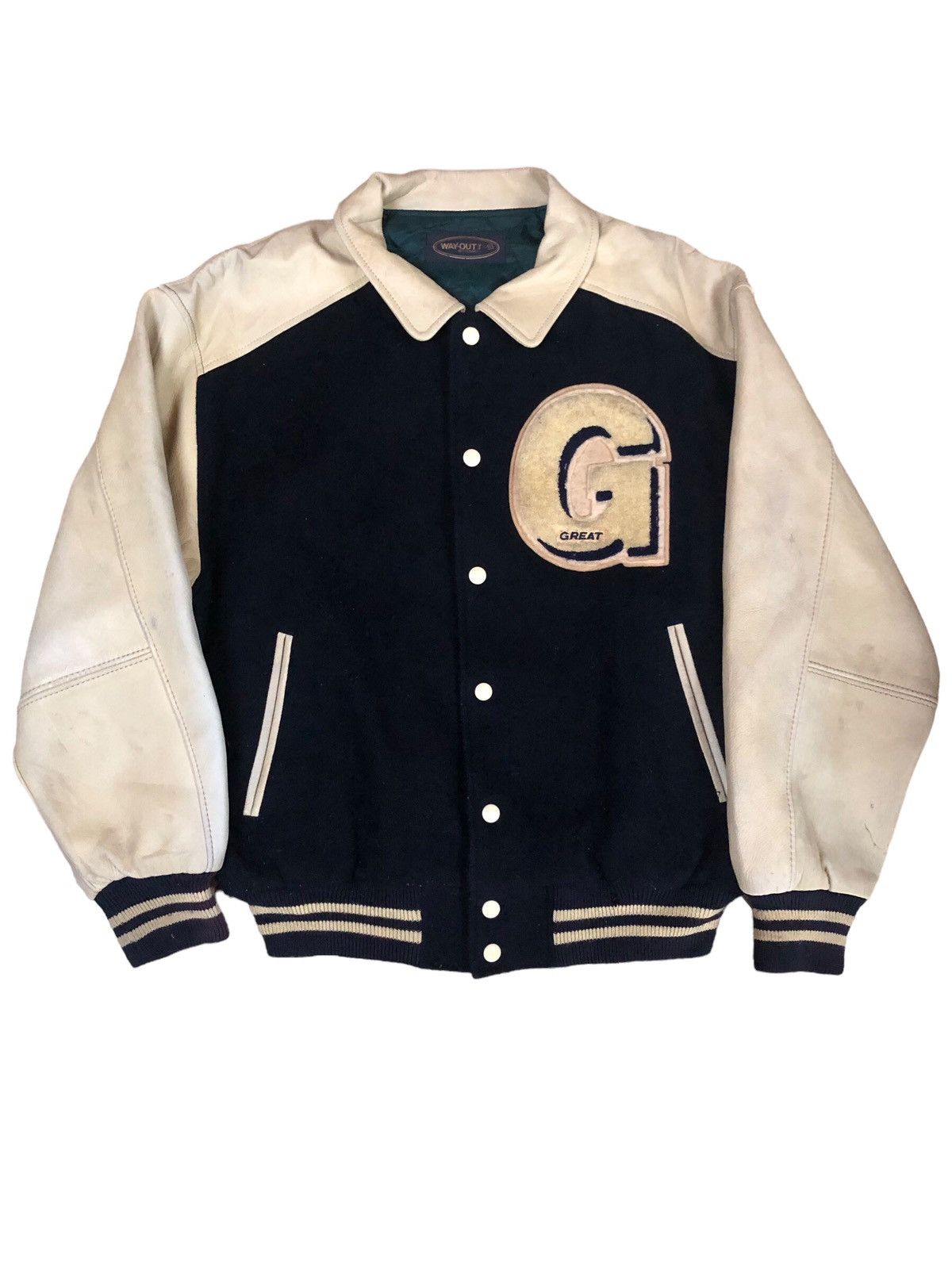 Japanese Brand Way Out but Classic Varsity Jacket Size US L / EU 52-54 / 3 - 1 Thumbnail