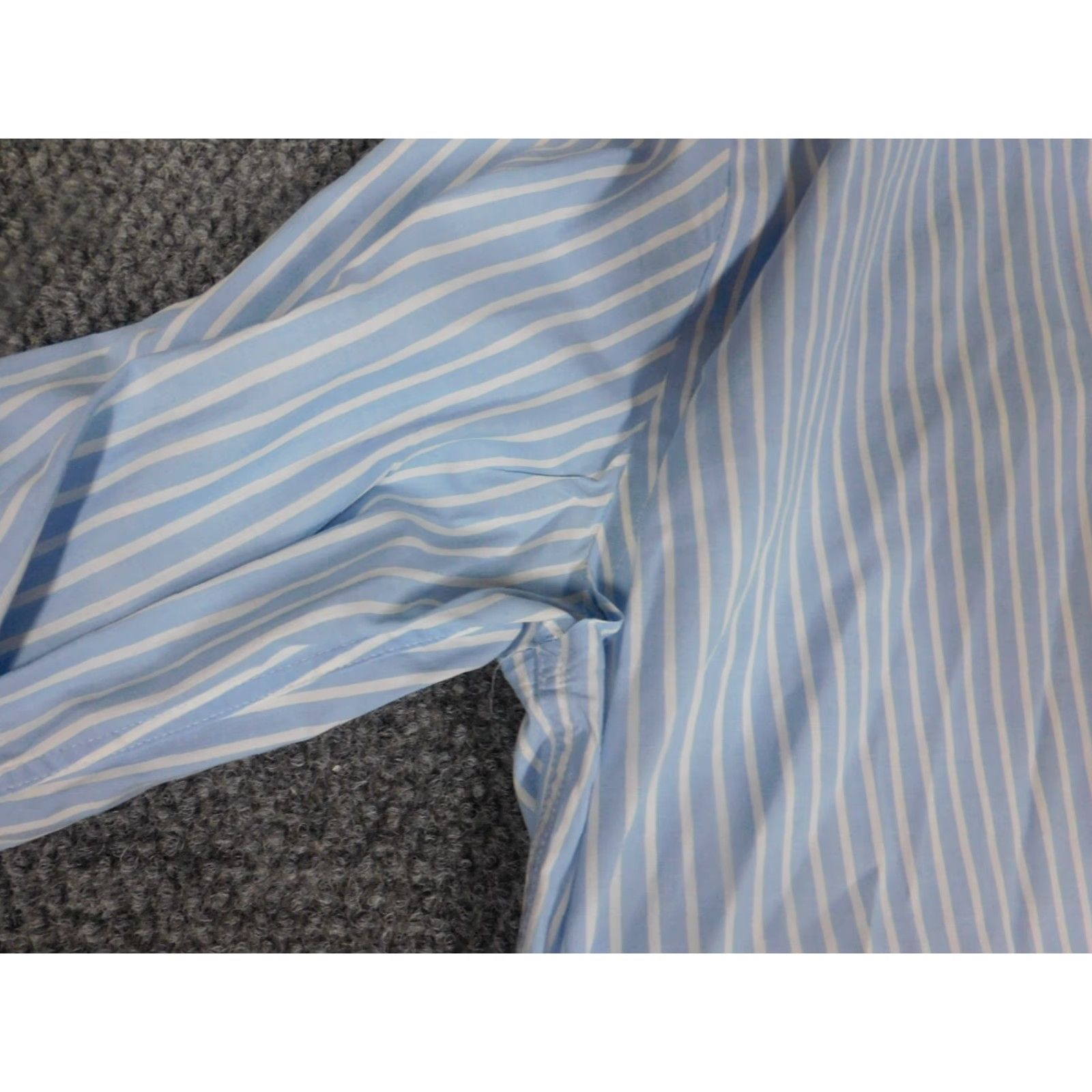 Express Express Mens Shirt Medium Blue striped button down stretch Size US M / EU 48-50 / 2 - 5 Thumbnail