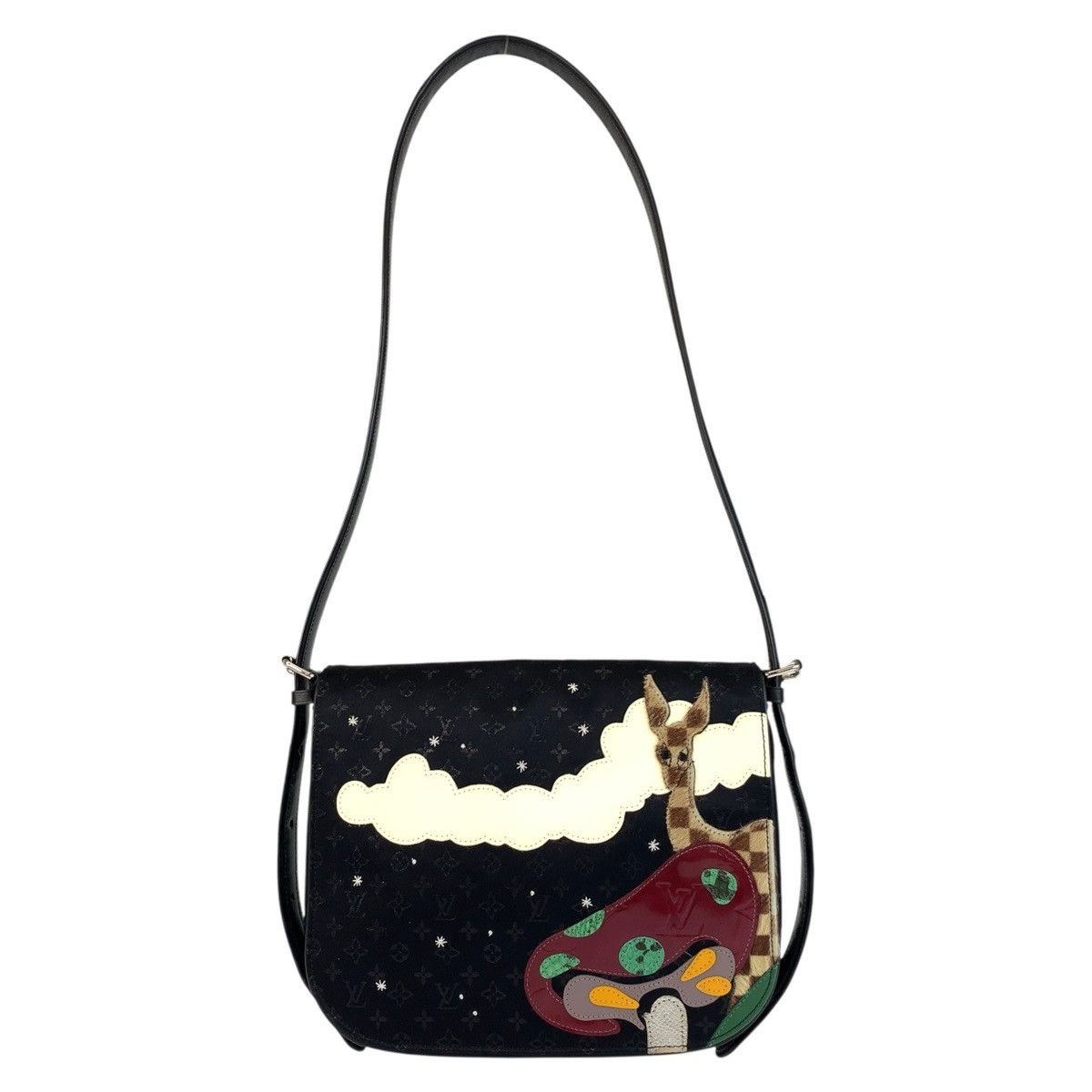 Louis Vuitton Louis Vuitton Louis Vuitton Conte de Fée Mini Monogram Satin/Calf Hair/Leather Shoulder Bag Canvas Shoulder Bag M92273 DUTY FREE for USA Size ONE SIZE - 1 Thumbnail