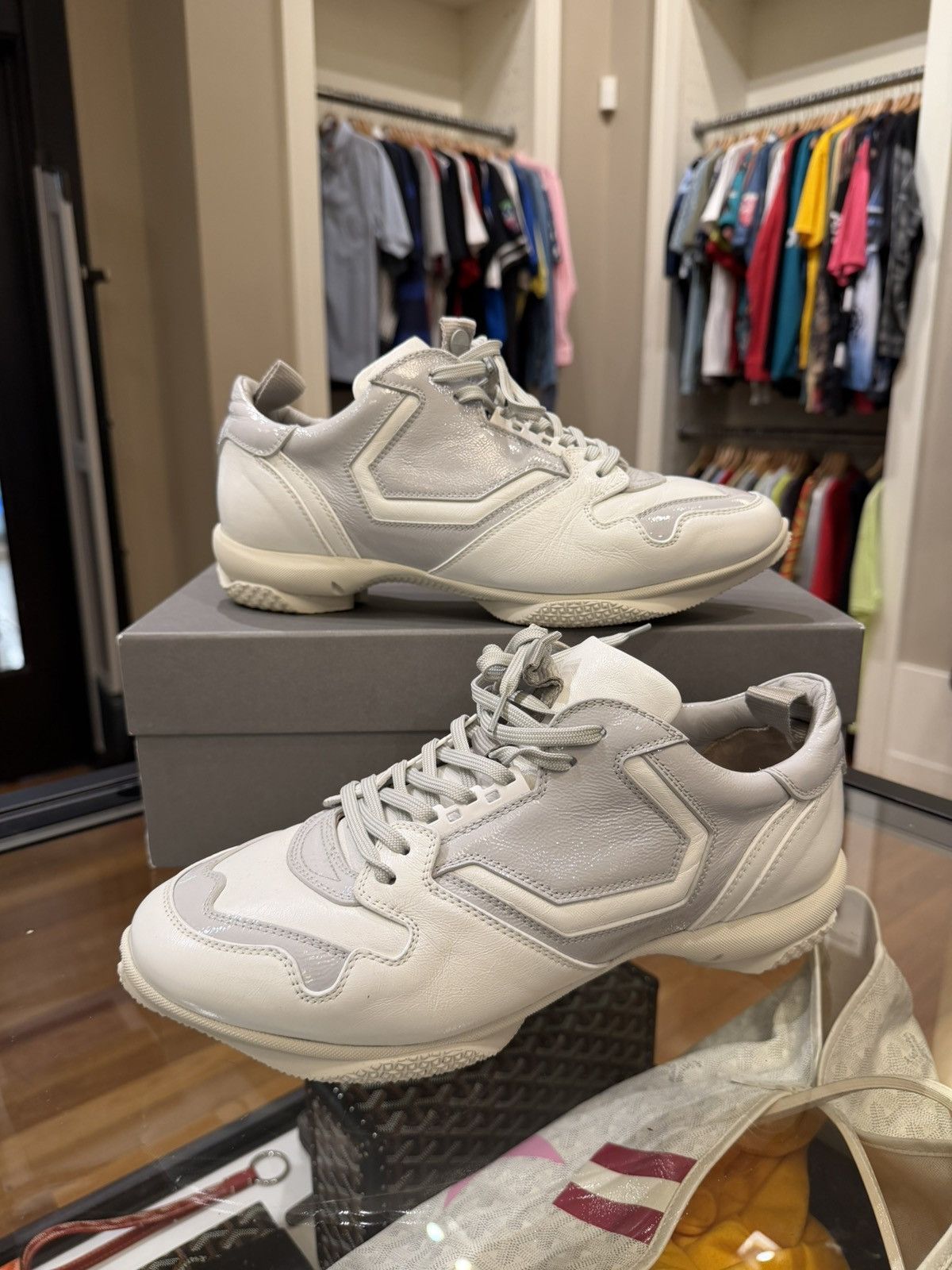 Kiko Kostadinov Kiko Kostadinov Ostro Leather Sneaker - White Size US 12 / EU 45 - 1 Thumbnail