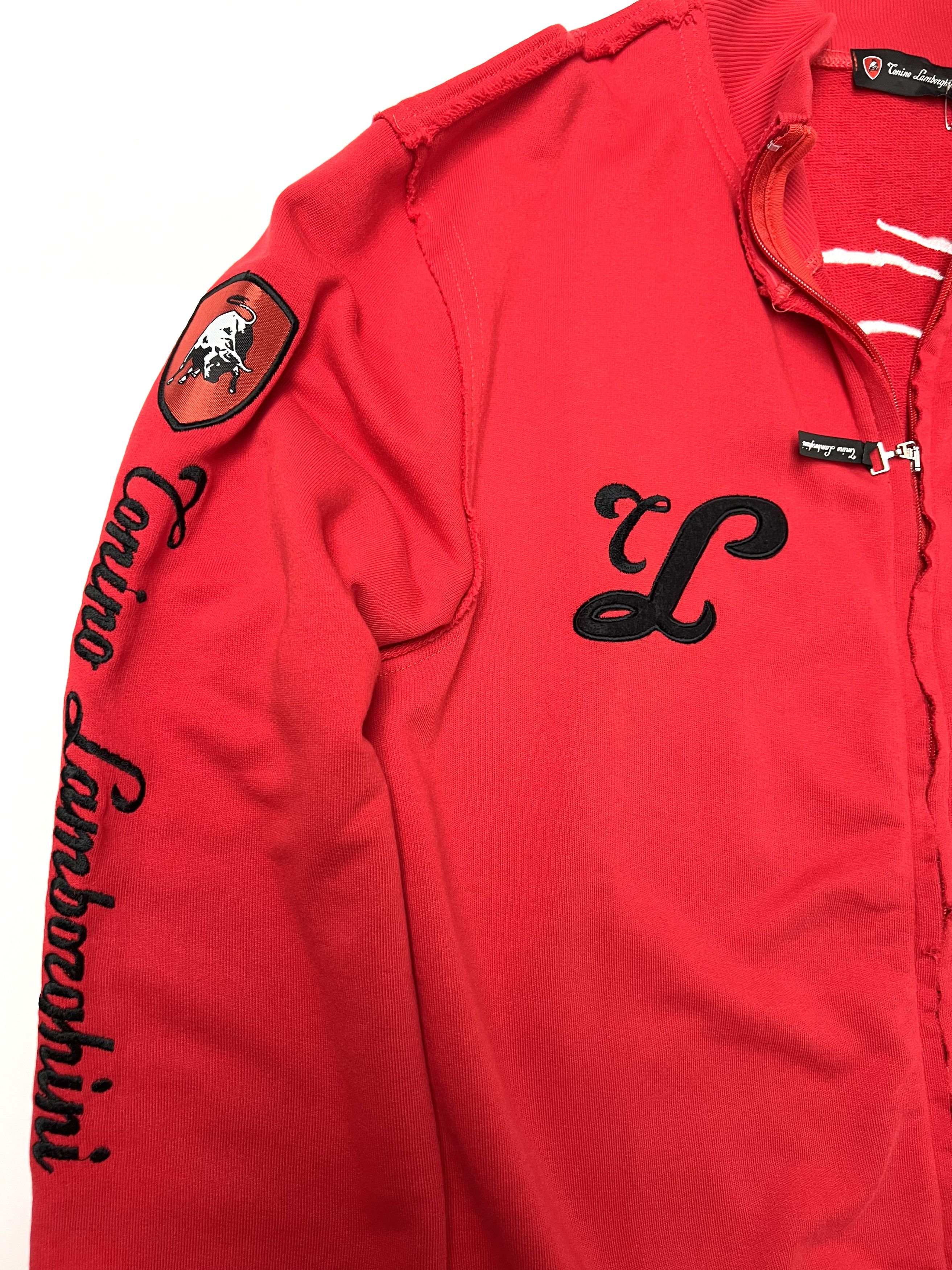 Lamborghini CORINO LAMBORGHINI / KITESURFING, RED SWEATSHIRT W / ZIPPER Size US XL / EU 56 / 4 - 10 Thumbnail
