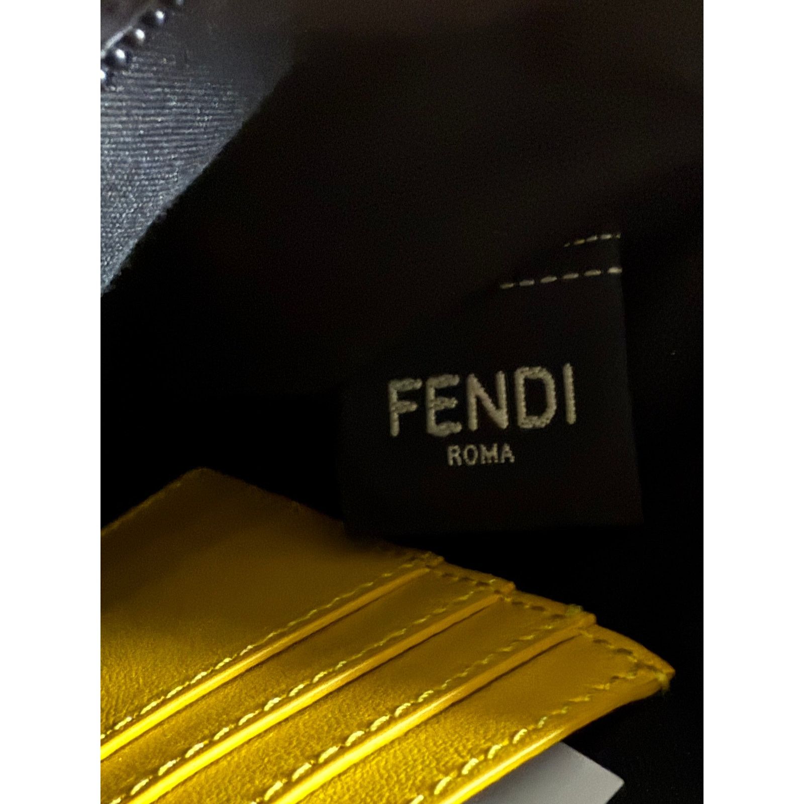 Fendi Fendi Wallet Brown All Over Yellow Used OS Size ONE SIZE - 5 Thumbnail