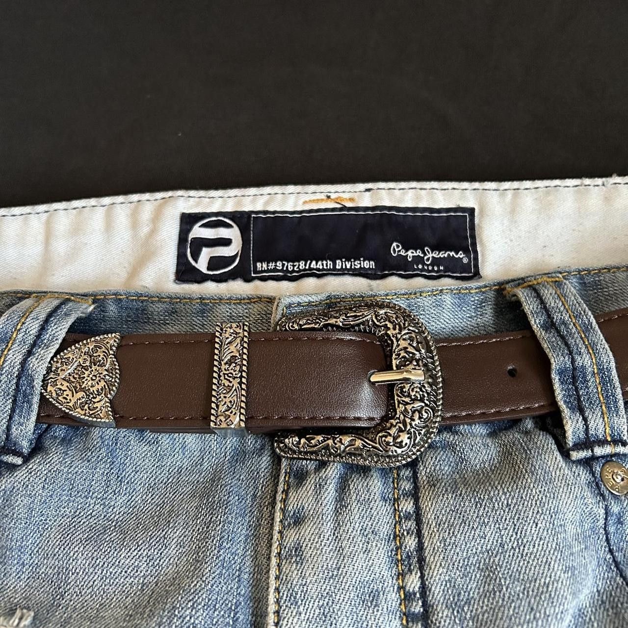 Japanese Brand × Vintage Y2K 2000s Style Coffee Brown Classic Western Belt Size ONE SIZE - 6 Thumbnail