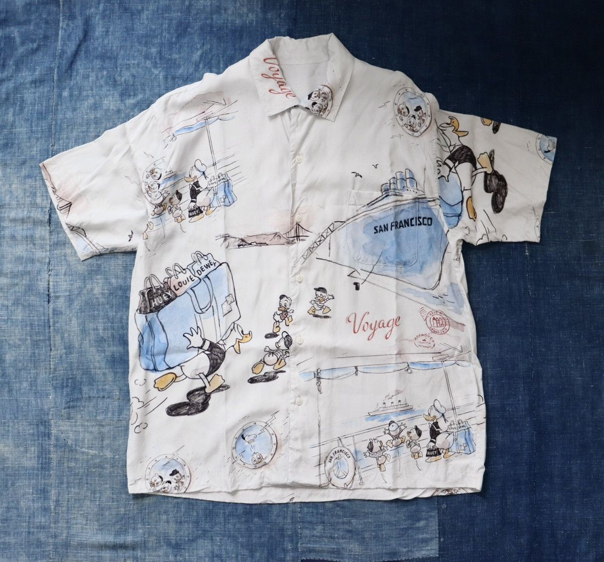 Porter Classic PORTER CLASSIC 24ss DISNEY M&F PC ORIGINAL ART ALOHA SHIRT Size US S / EU 44-46 / 1 - 4 Thumbnail