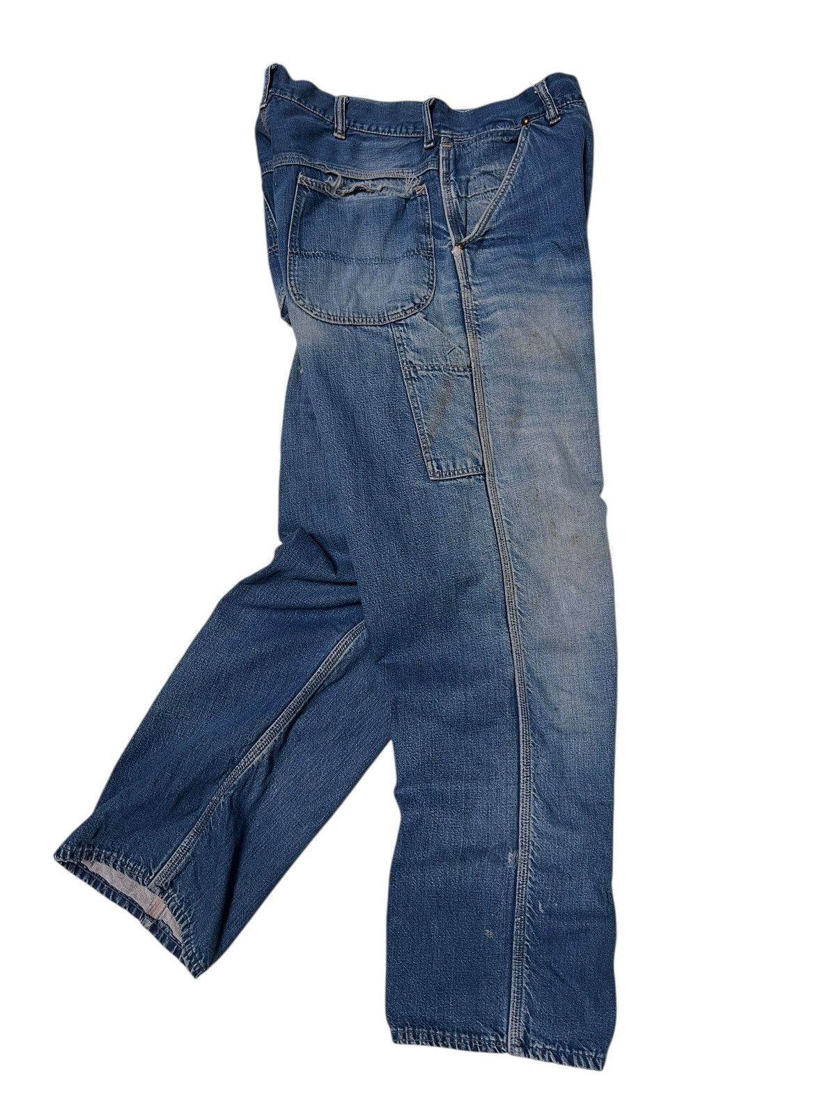 Sears 🔥 60s SEARS CARPENTER DENIM JEANS Size US 32 / EU 48 - 2 Thumbnail