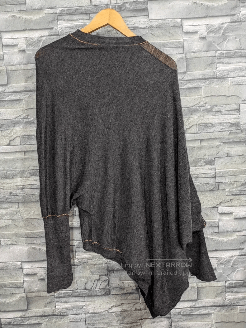 Issey Miyake Issey Miyake Irregular Deconstructed Long Sleeve Top Size M / US 6-8 / IT 42-44 - 4 Thumbnail