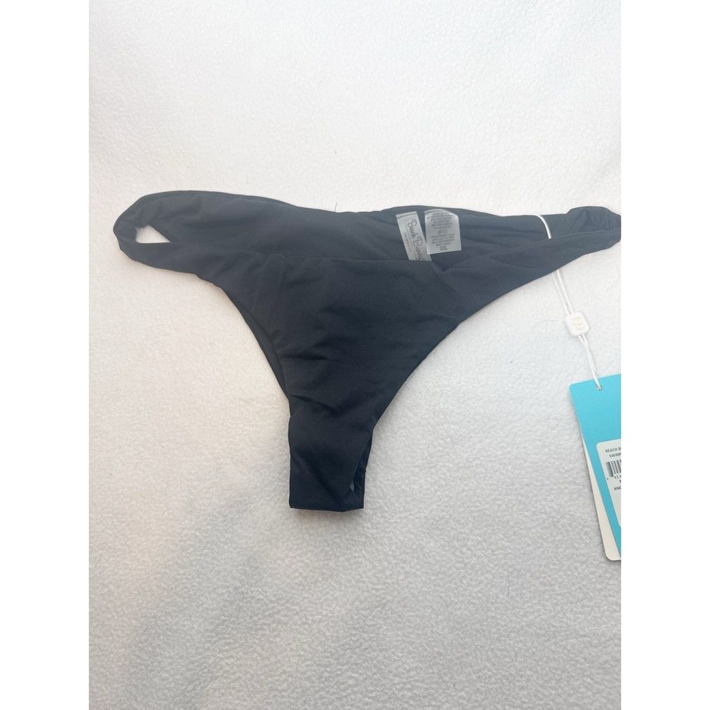 Designer NWT Beach Bunny Angela Skimpy Bottom Black XXL $95 Size 42" / US 20 - 5 Thumbnail