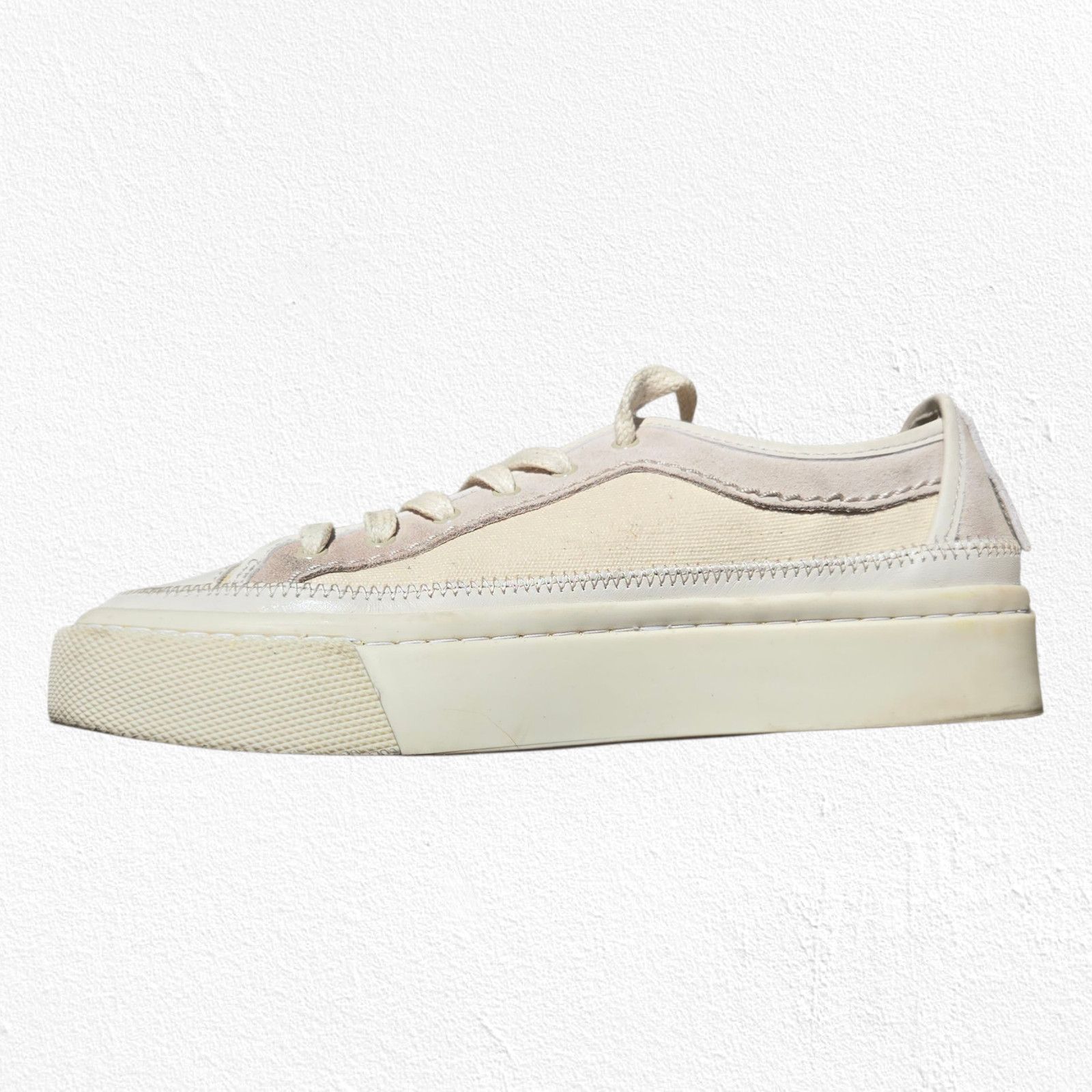 Allsaints AllSaints Milla Cream Low Top Platform Sneakers Size 6 Size US 6 / IT 36 - 13 Thumbnail