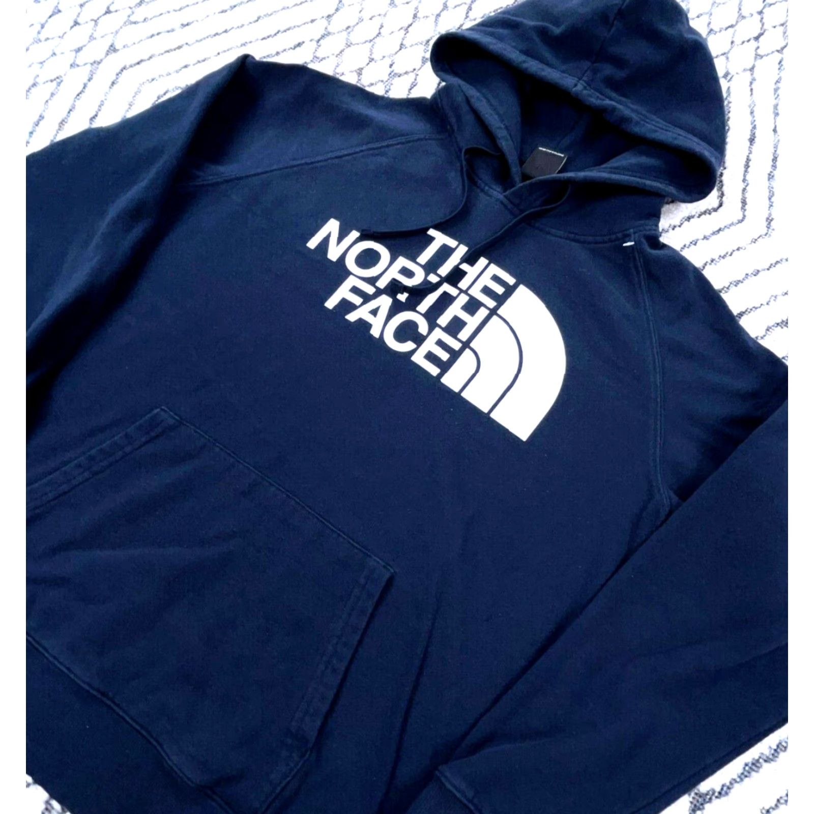 The North Face The North Face Hoodie Women M Blue White Logo Pullover Raglan Sleeve All Seasons Size M / US 6-8 / IT 42-44 - 4 Thumbnail