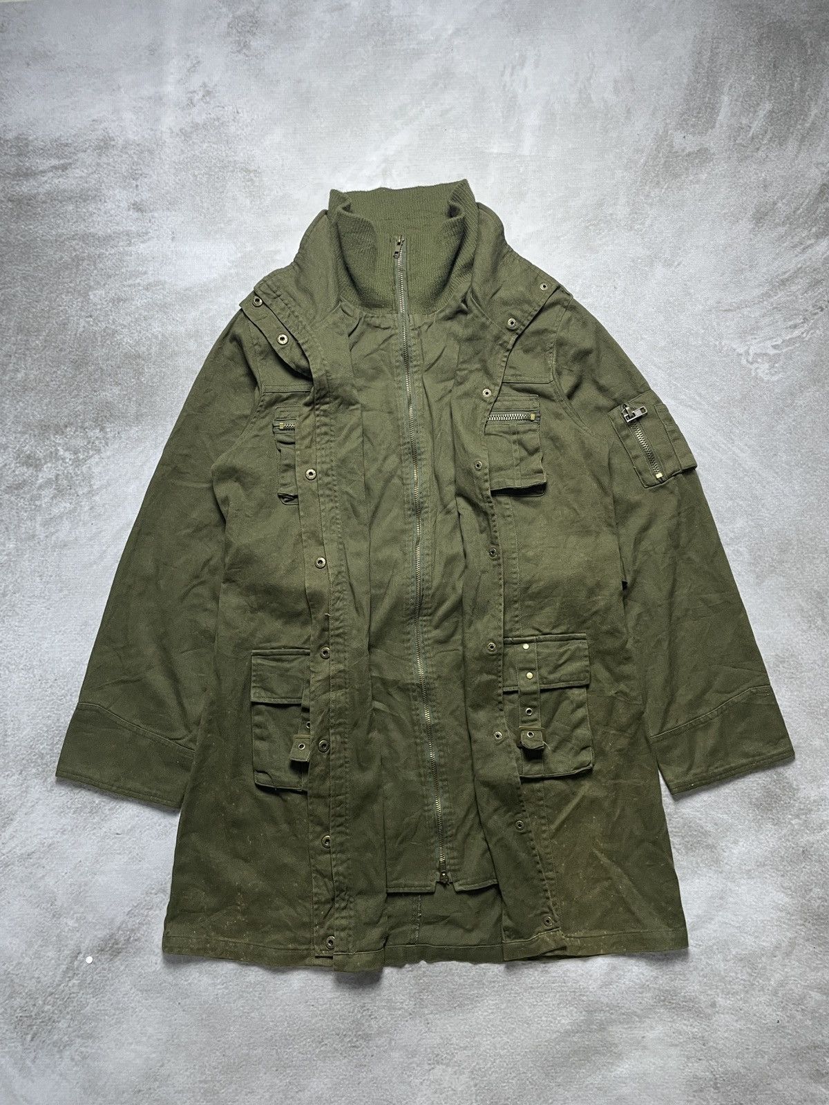 14th Addiction × Japanese Brand × Le Grande Bleu (L.G.B.) 2000’s Hucom - Cyber Military Style Jacket Size US M / EU 48-50 / 2 - 7 Thumbnail