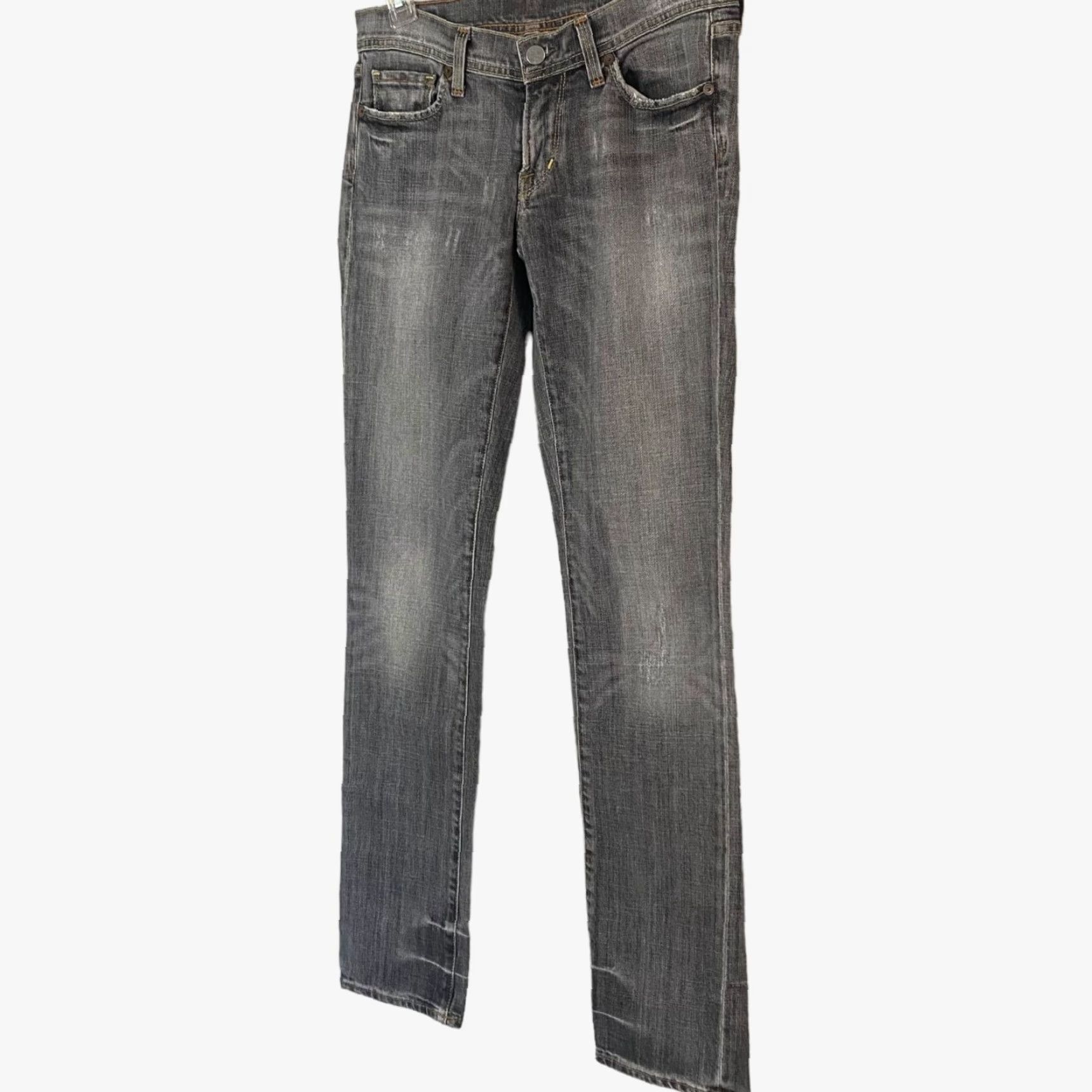 Citizens Of Humanity VINTAGE Citizens Of Humanity Venetian Slim-Straight Denim Jeans Gray Low-Rise Womens 27 Size 27" / US 4 / IT 40 - 2 Thumbnail