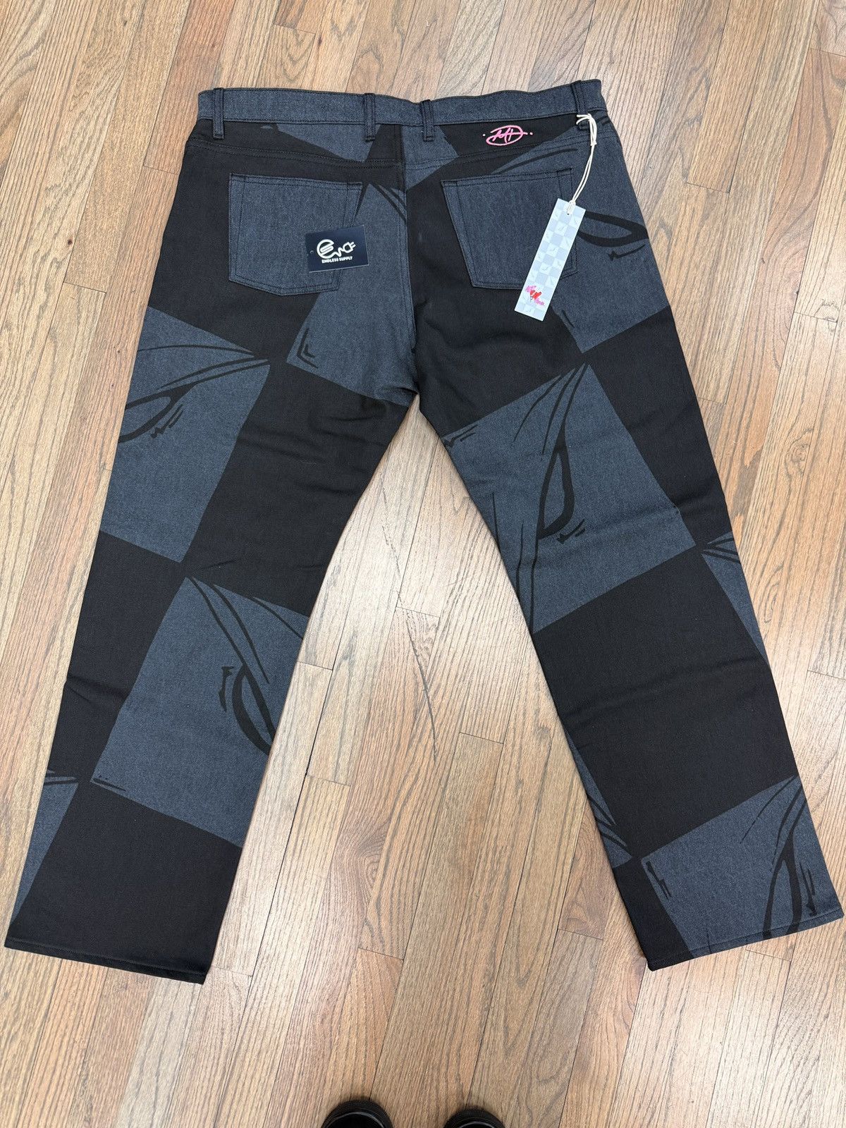 Matty Boy Brand New MATTY BOY! 99 Eyes Grey/Black Denim Size 38 Size US 38 / EU 54 - 2 Thumbnail