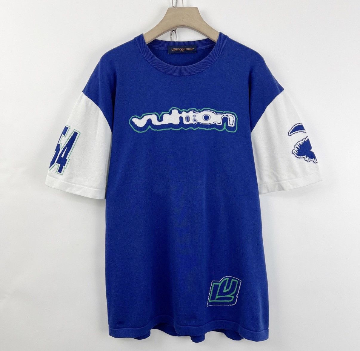 Louis Vuitton Blue Graphic Short-Sleeve Shirt Size US XXL / EU 58 / 5 - 1 Thumbnail