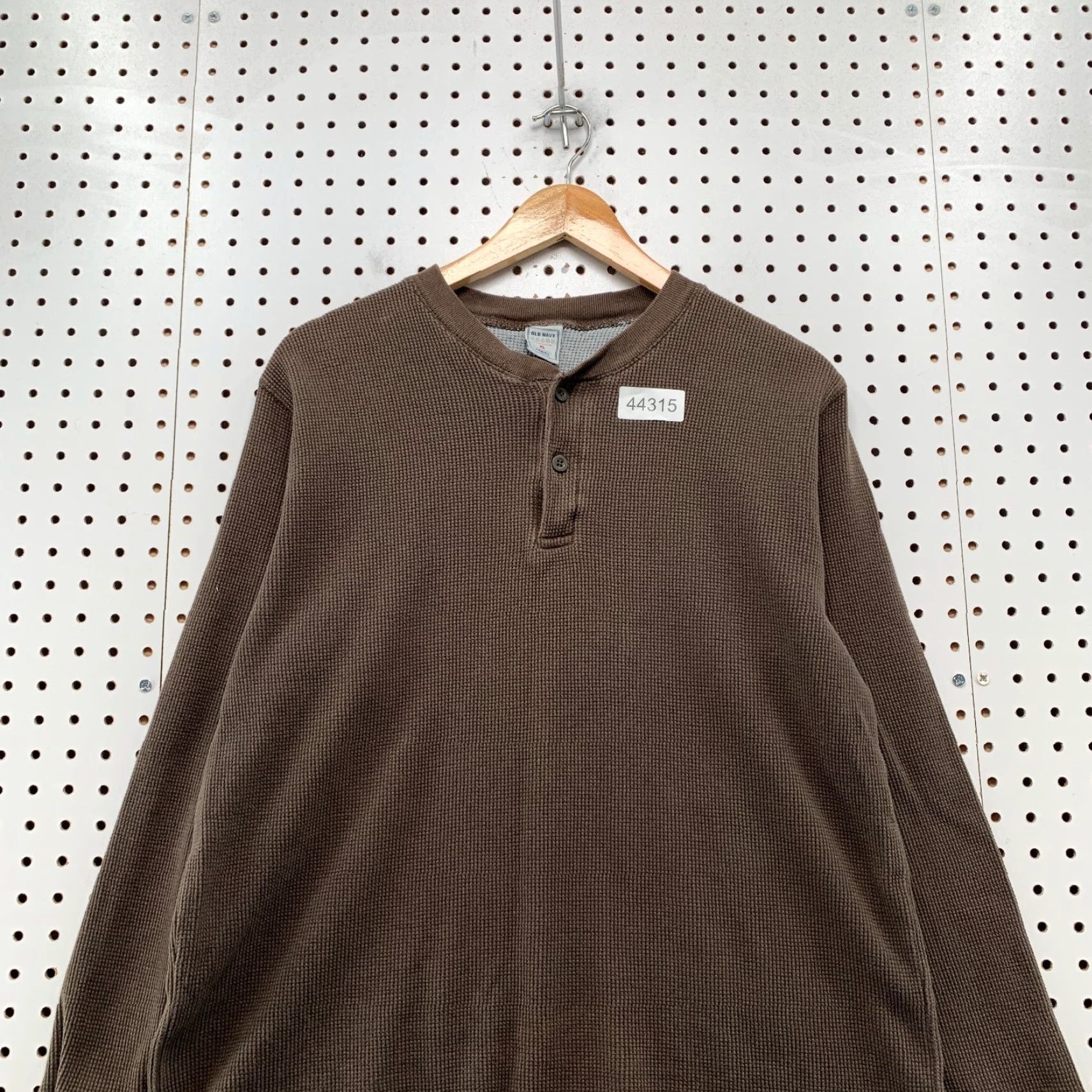 Old Navy VINTAGE Old Navy Henley Shirt Mens XL Brown Long Sleeve Waffle Knit 90s Concert, VTG Vintage T-Shirt? Size US XL / EU 56 / 4 - 2 Thumbnail